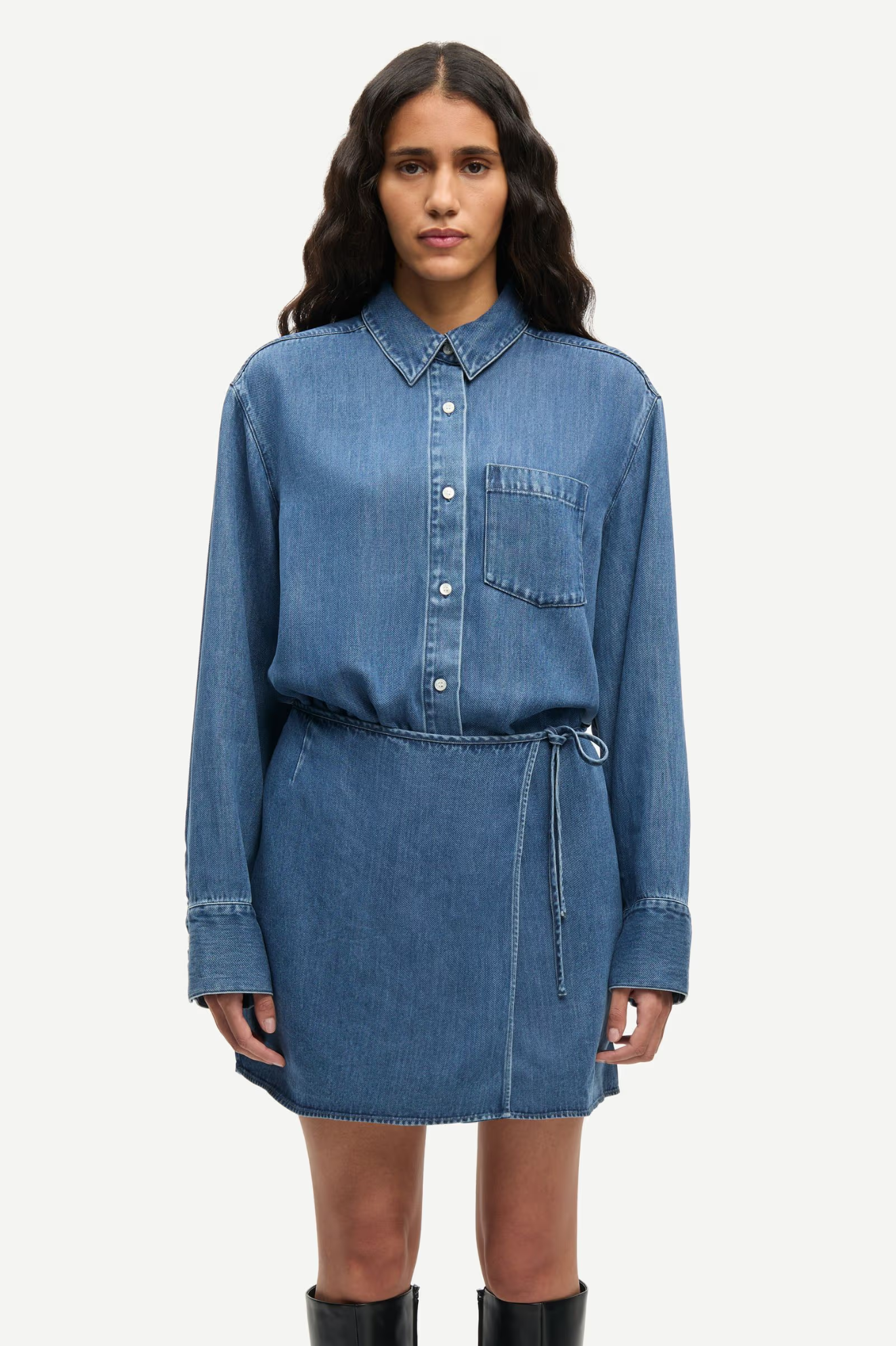 SKY DRESS - MEDIUM DENIM BLUE