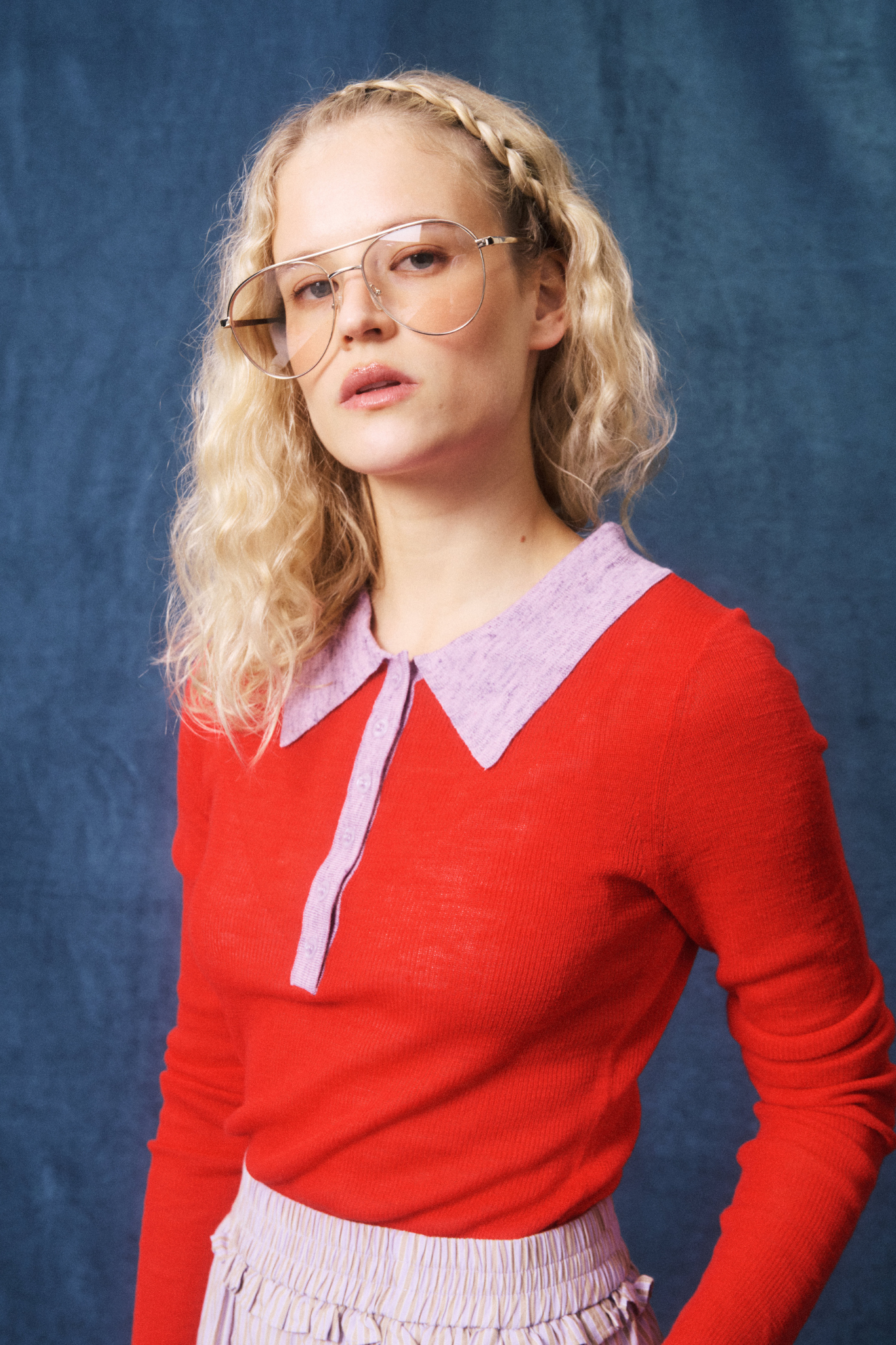 GABRIELLA POLO SHIRT - RED