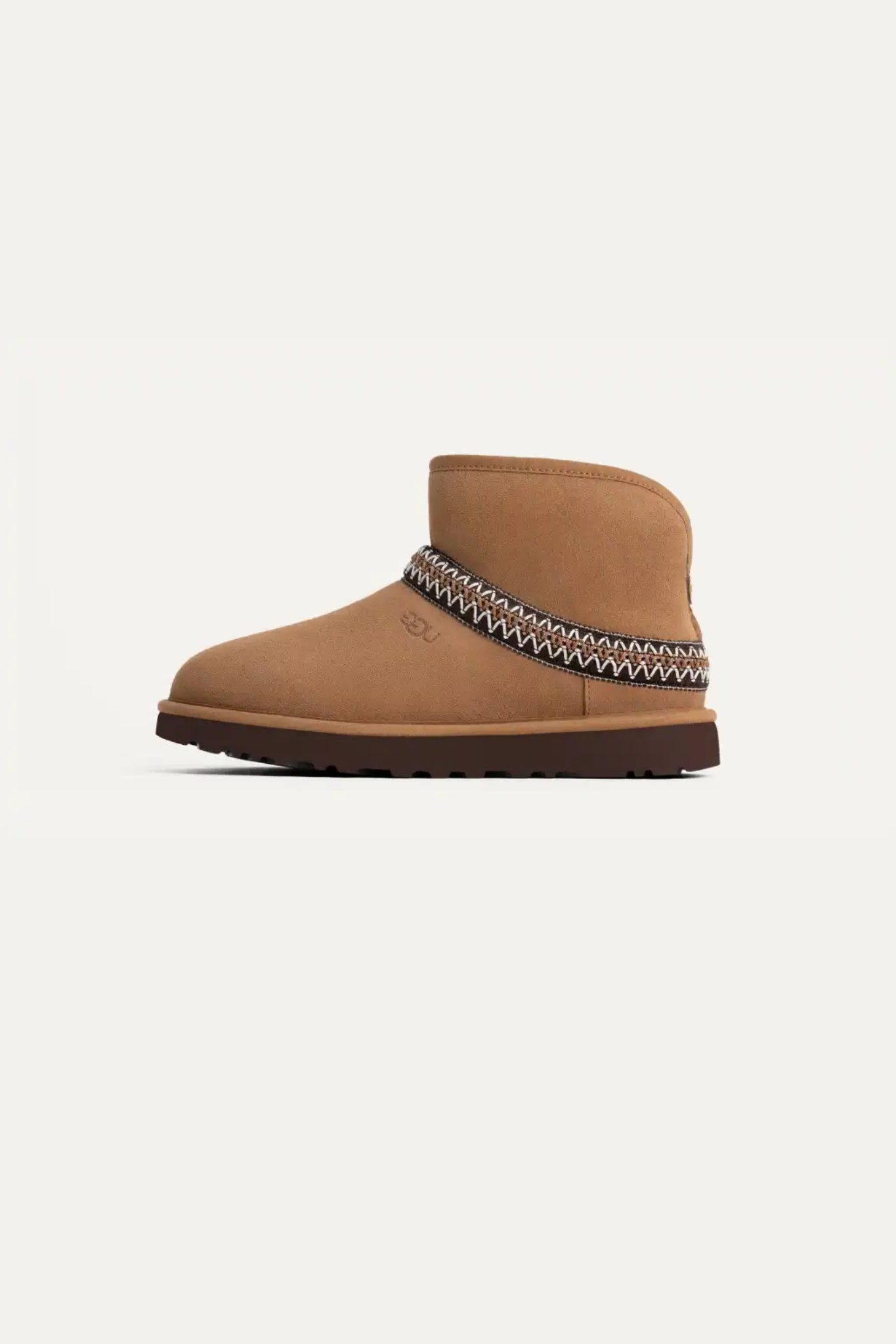 CLASSIC MINI CRESCENT WOMEN SHOES - CHESTNUT