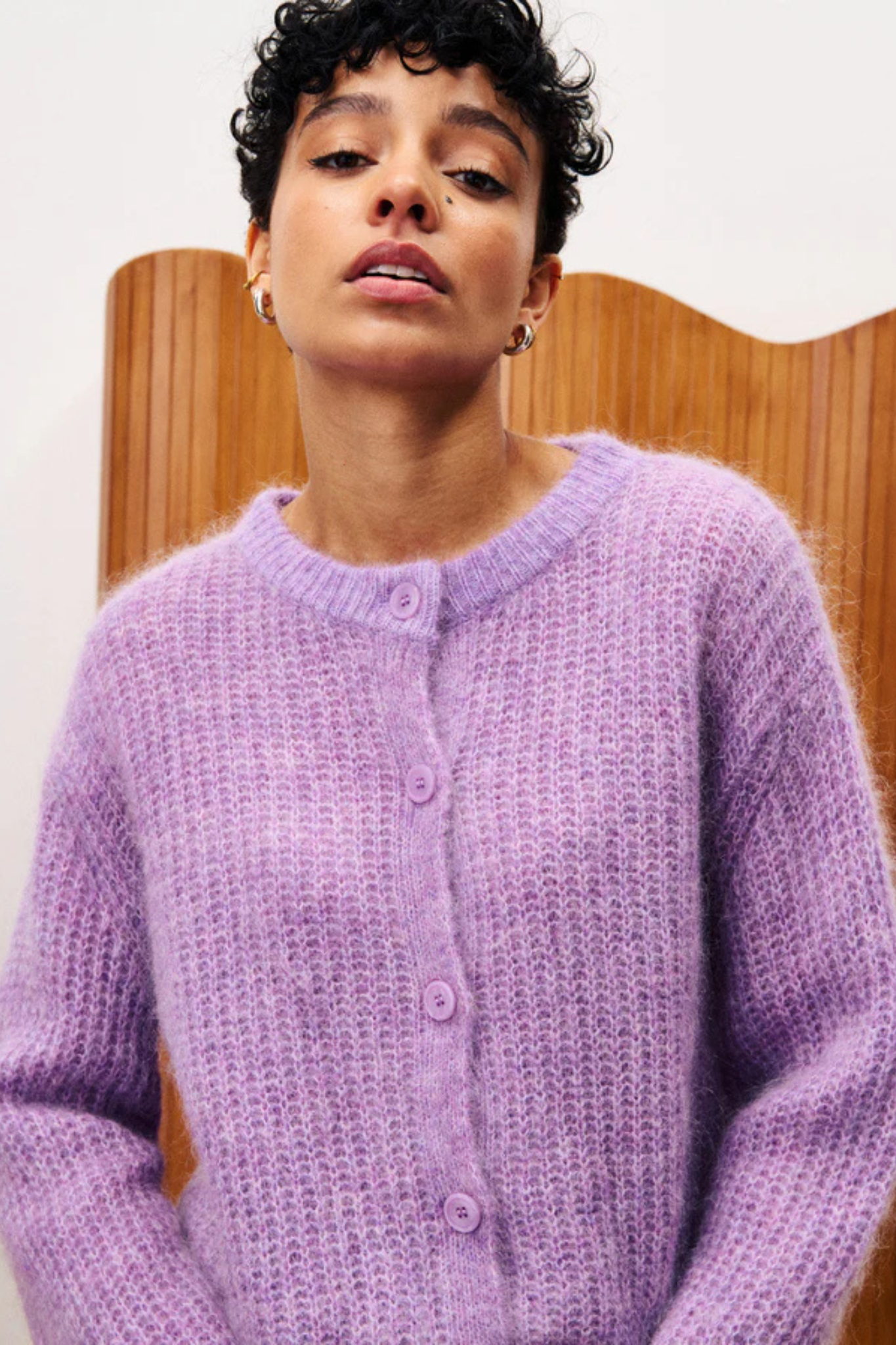 MIANO CARDIGAN - VIOLET
