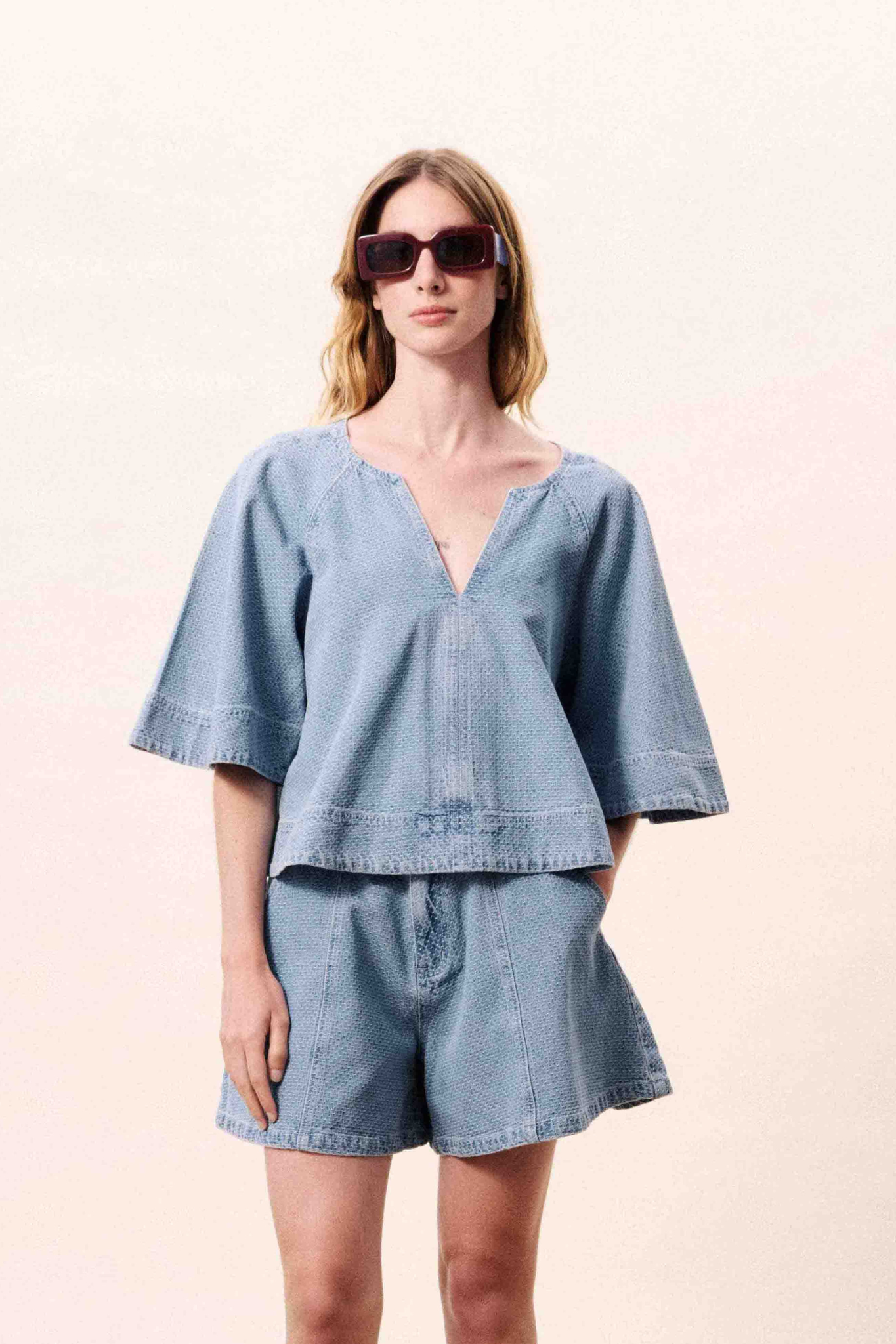 CITRINE BLOUSE - LIGHT BLUE