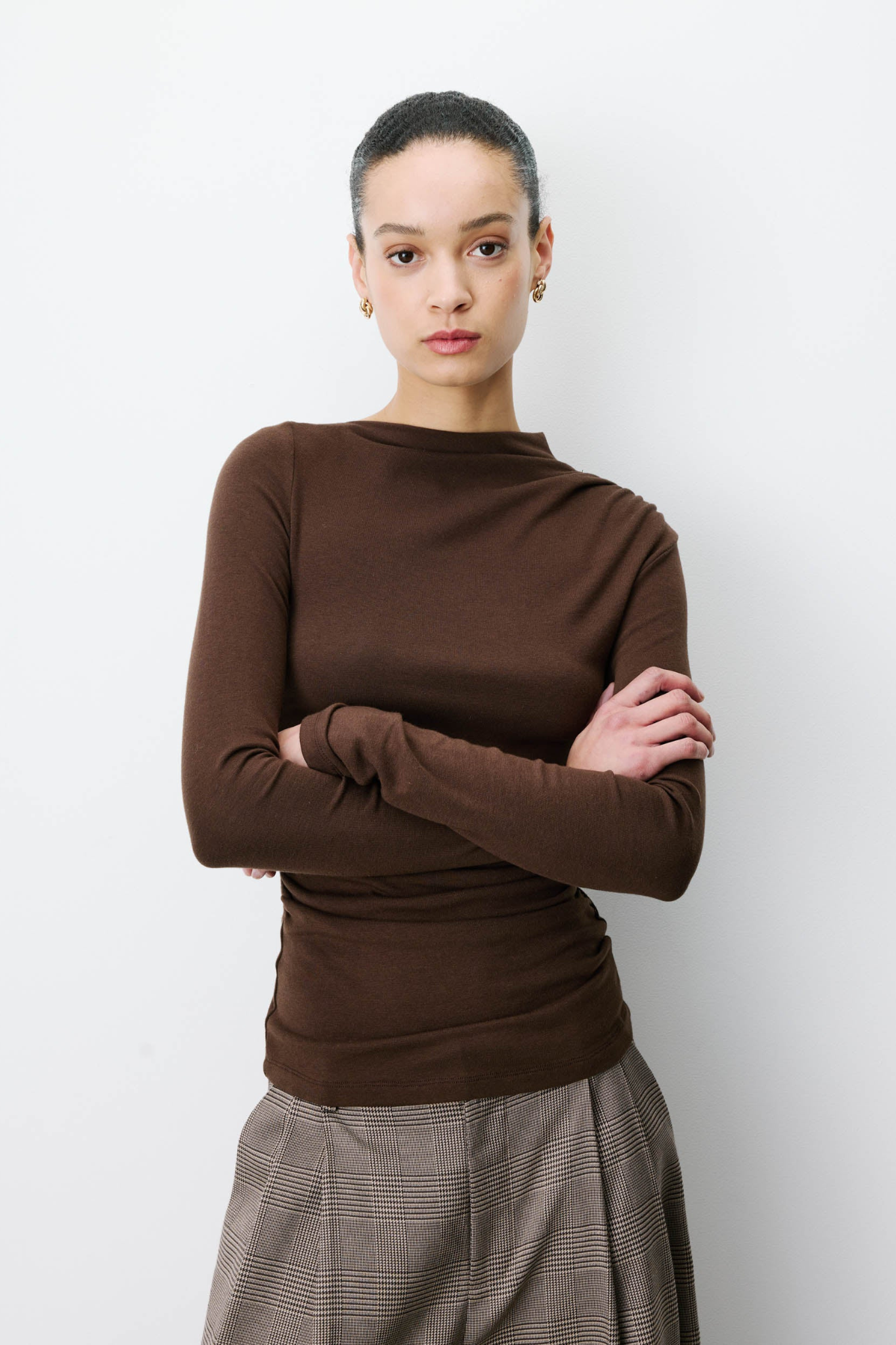 AURYGNY TOP - CHOCOLAT