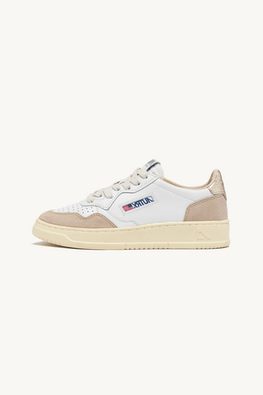 AULWLS75 - MEDALIST LOW SNEAKER WOMEN - WHT/GOLD