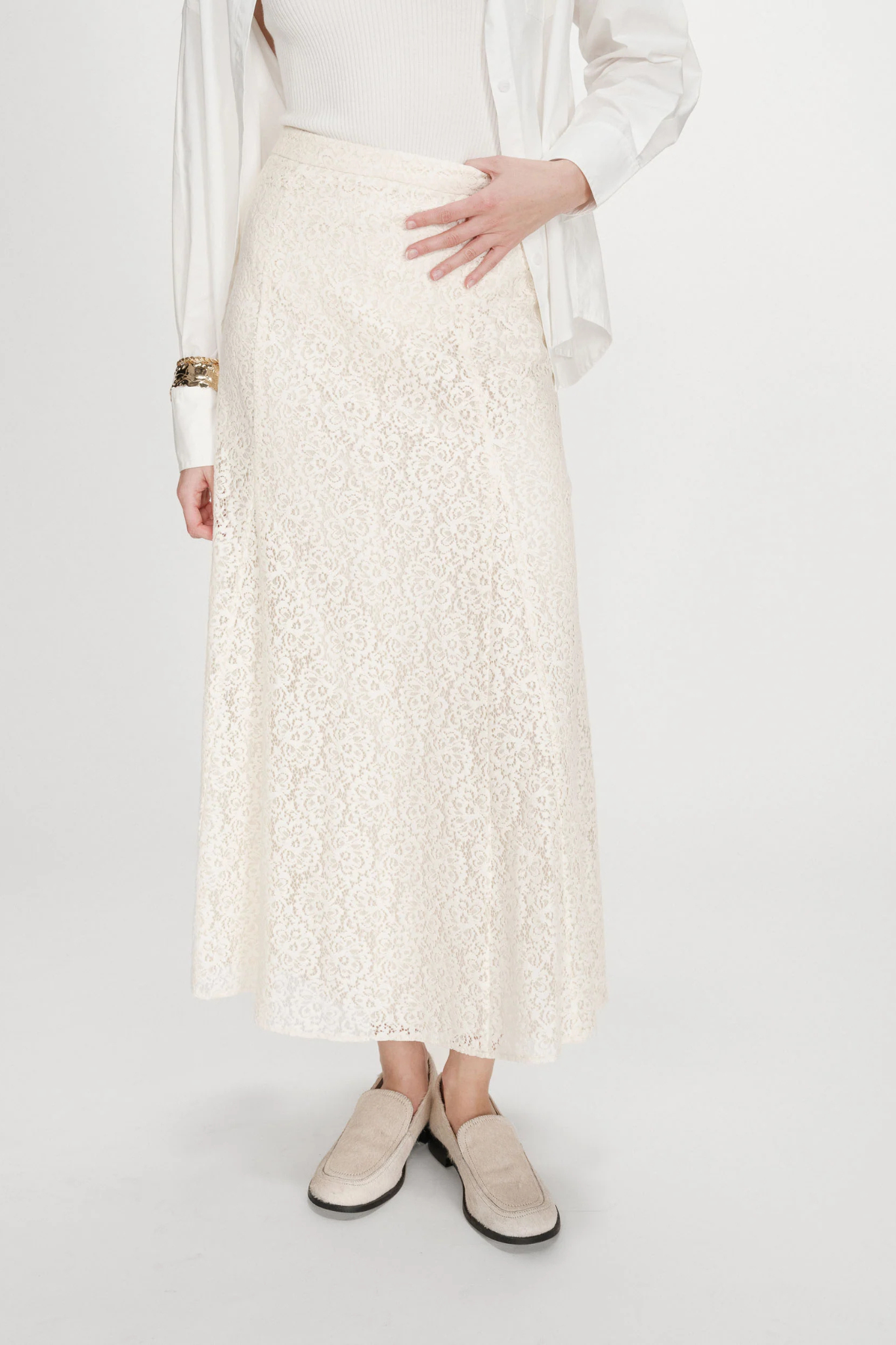 VISENYA MAXI SKIRT - ECRU