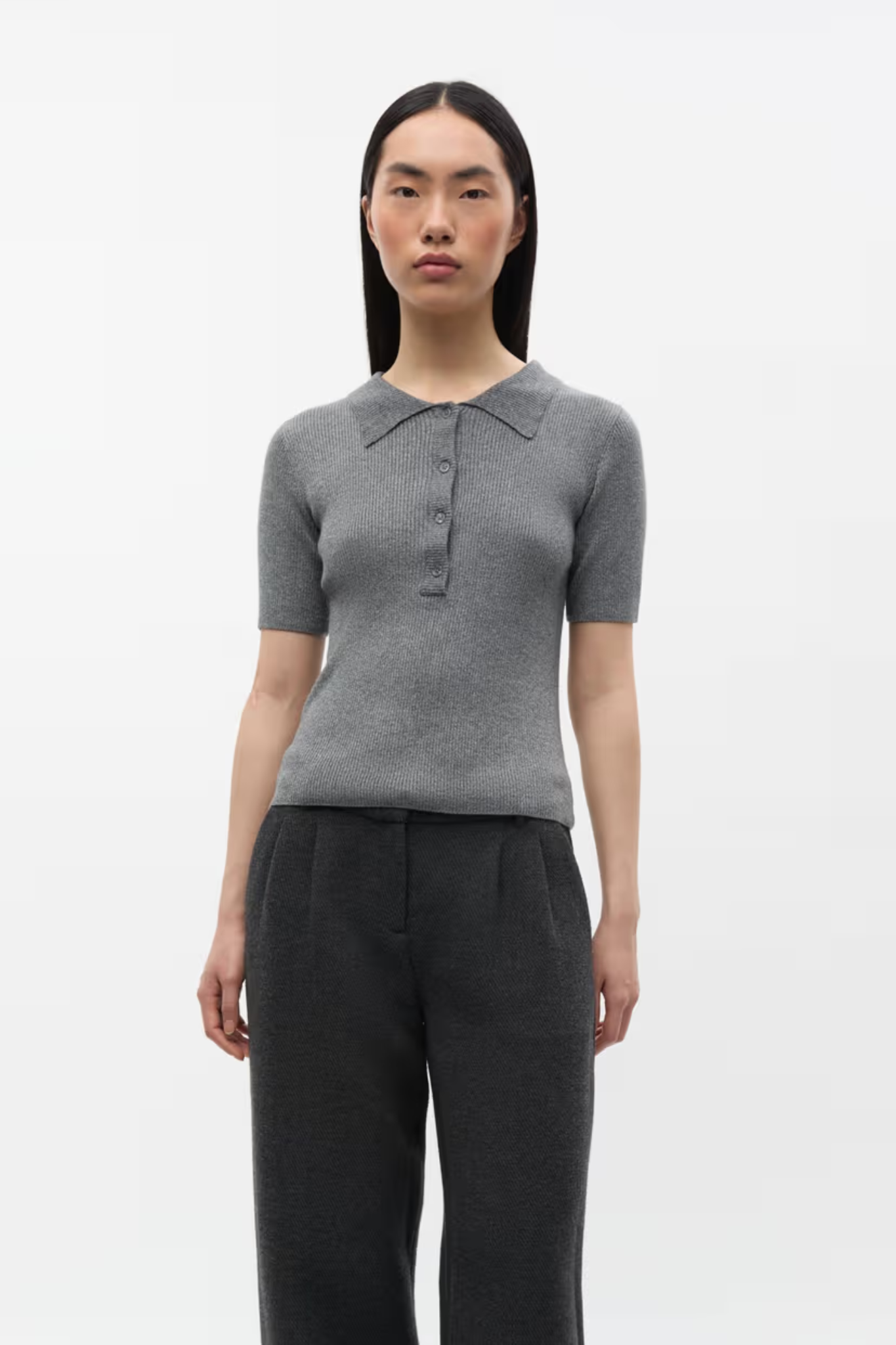 ICY SS KNIT - ASPHALT SILVER