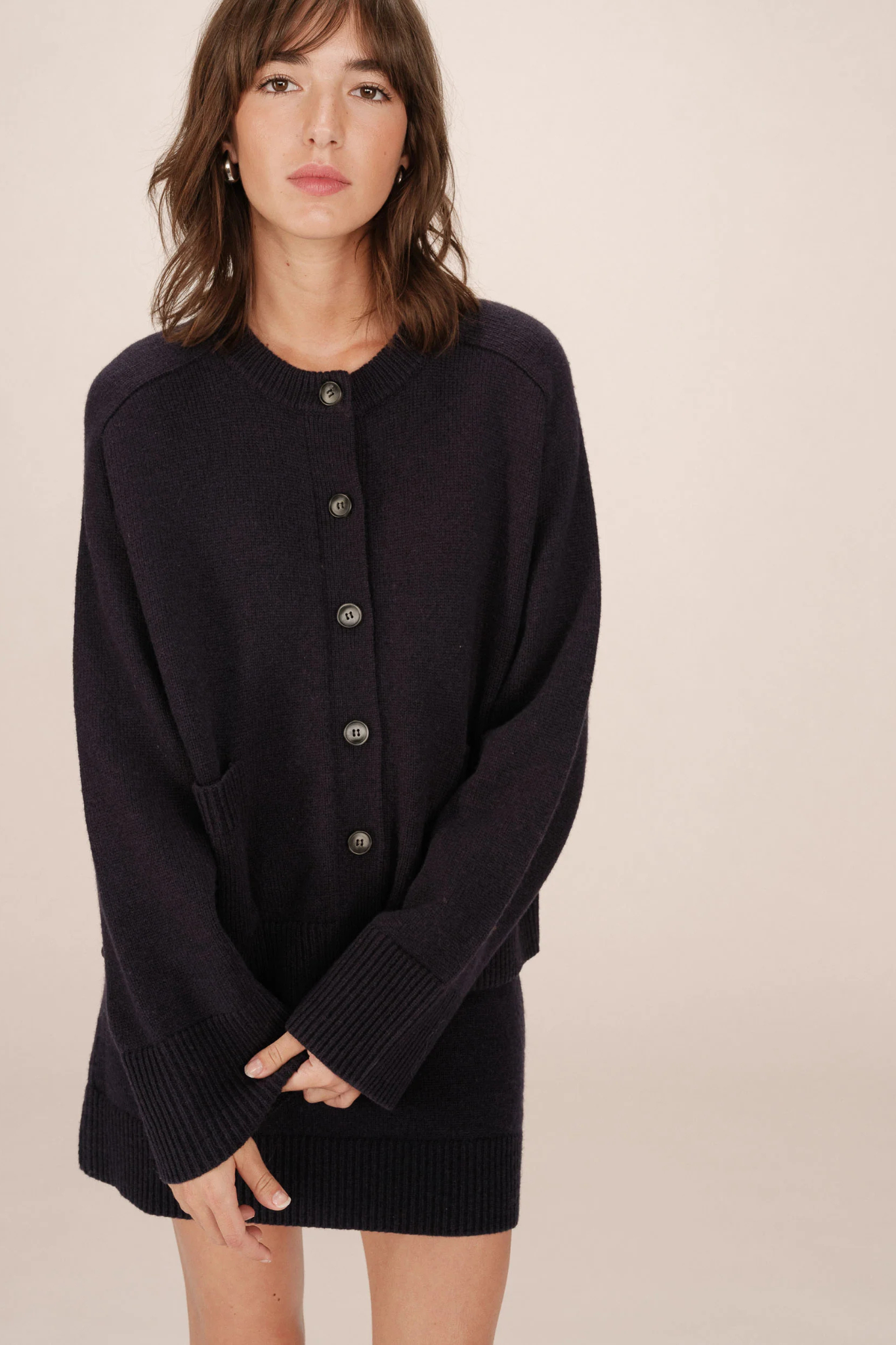 SANSON CARDIGAN -  MARINE