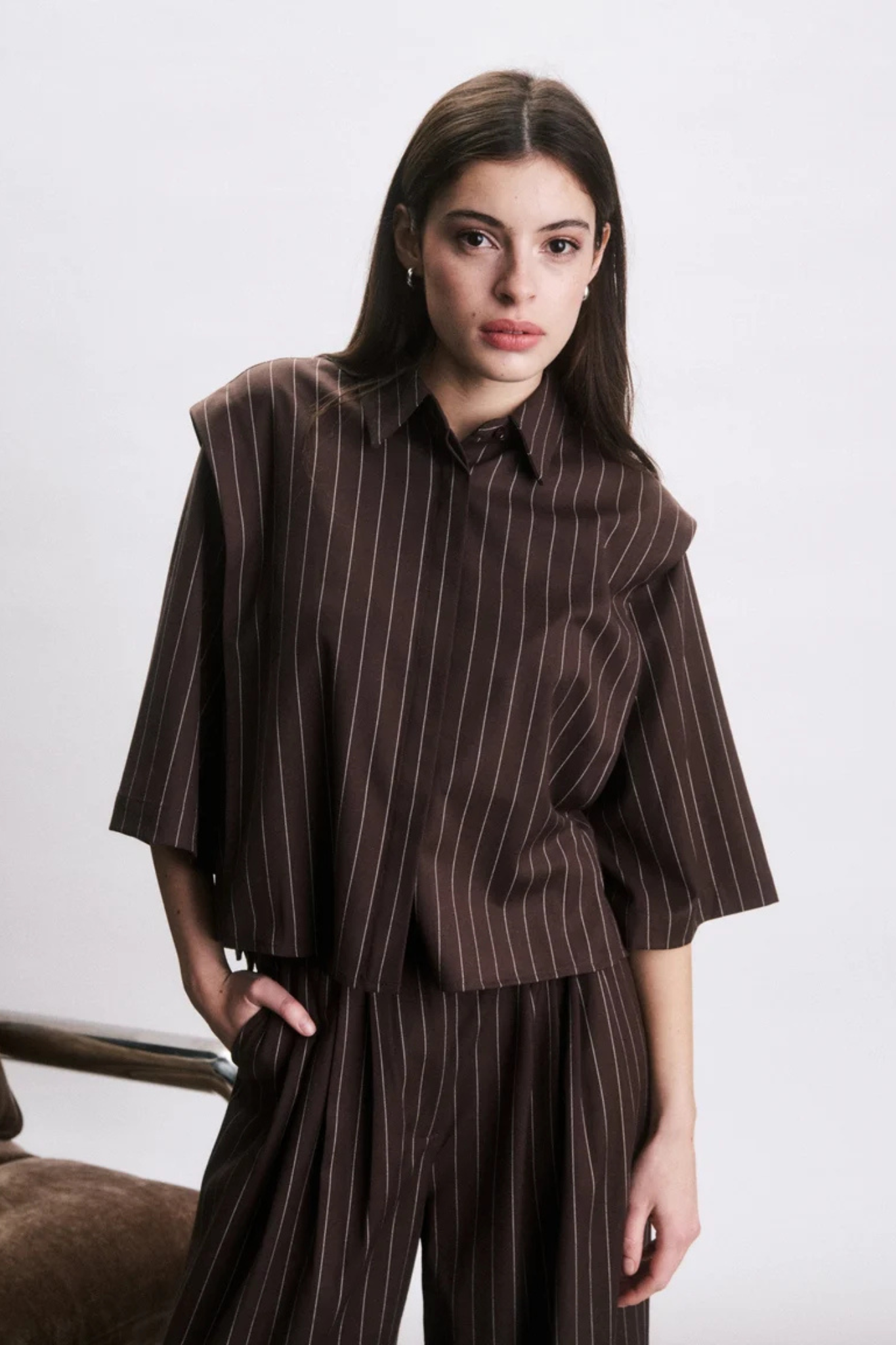FLORIAN SHIRT - CHOCOLAT