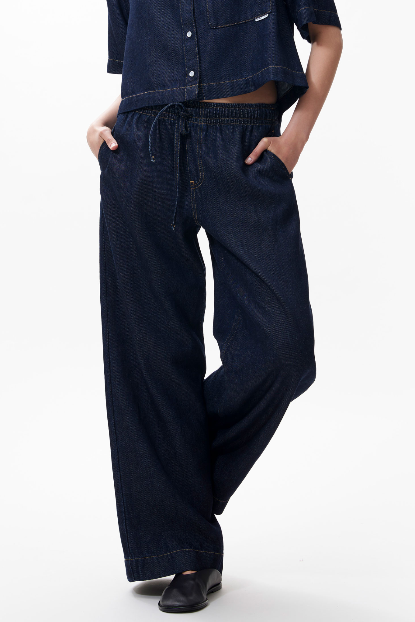 DENIM JOGGER - DARK BLUE