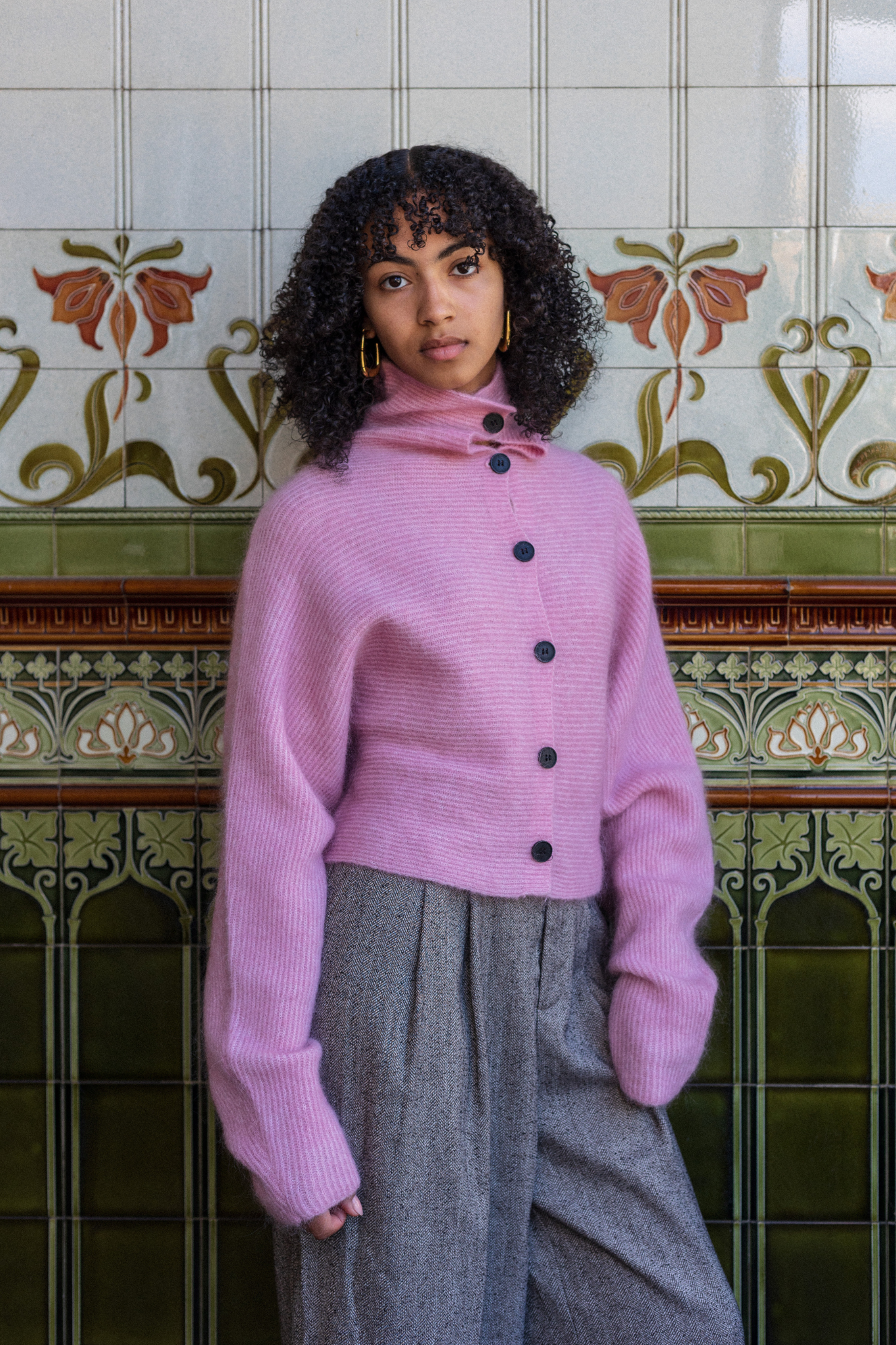 MORGANE CARDIGAN - ROSE