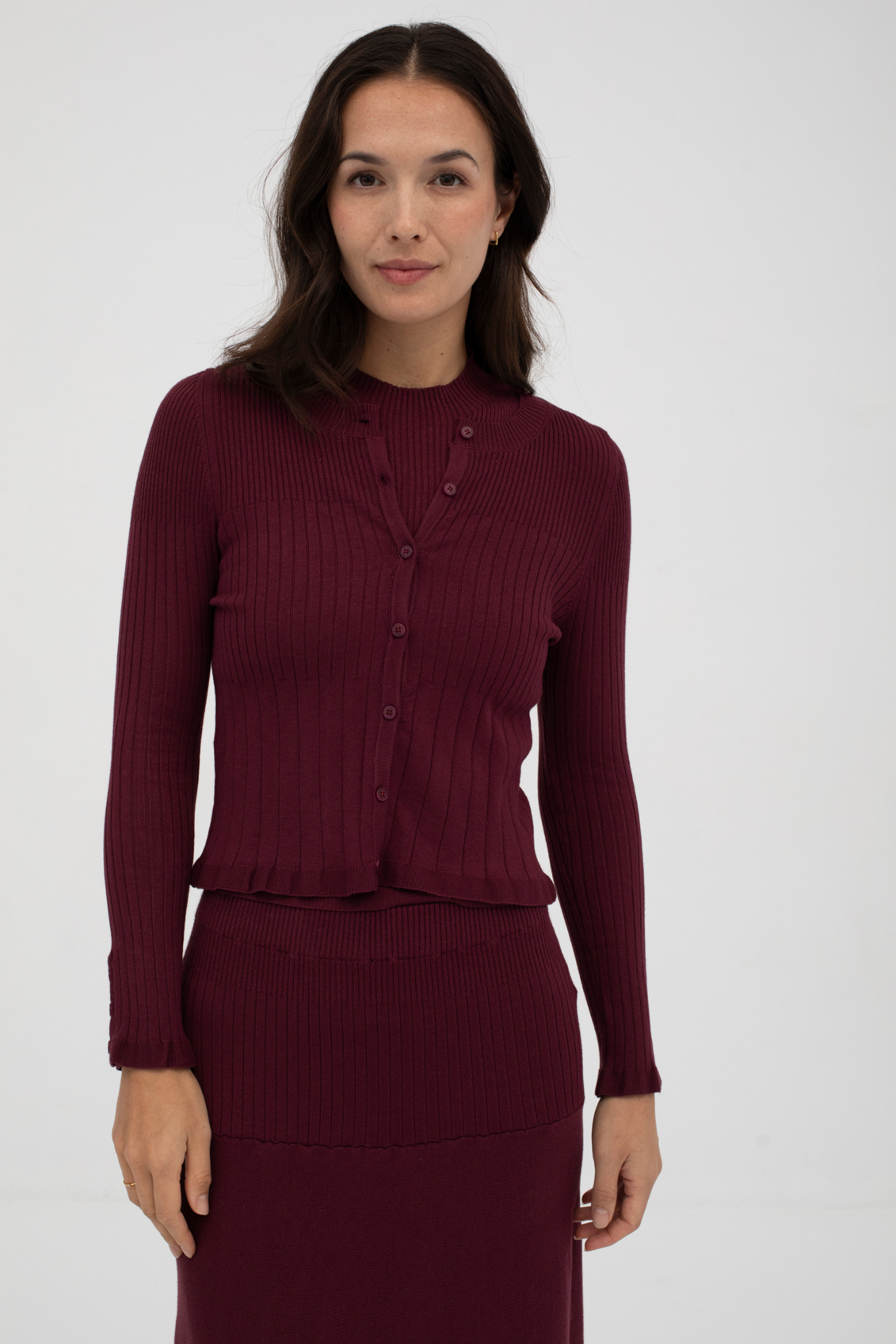 SUFOUH CARDIGAN - GARNET