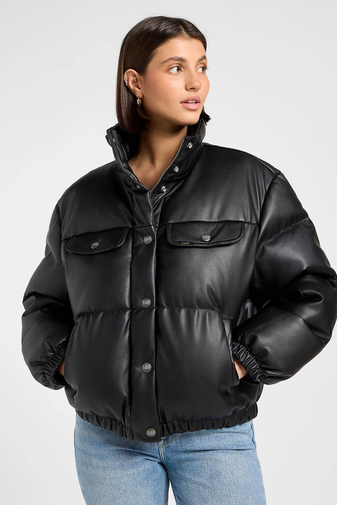 RIDER PUFFER JACKET - BLACK