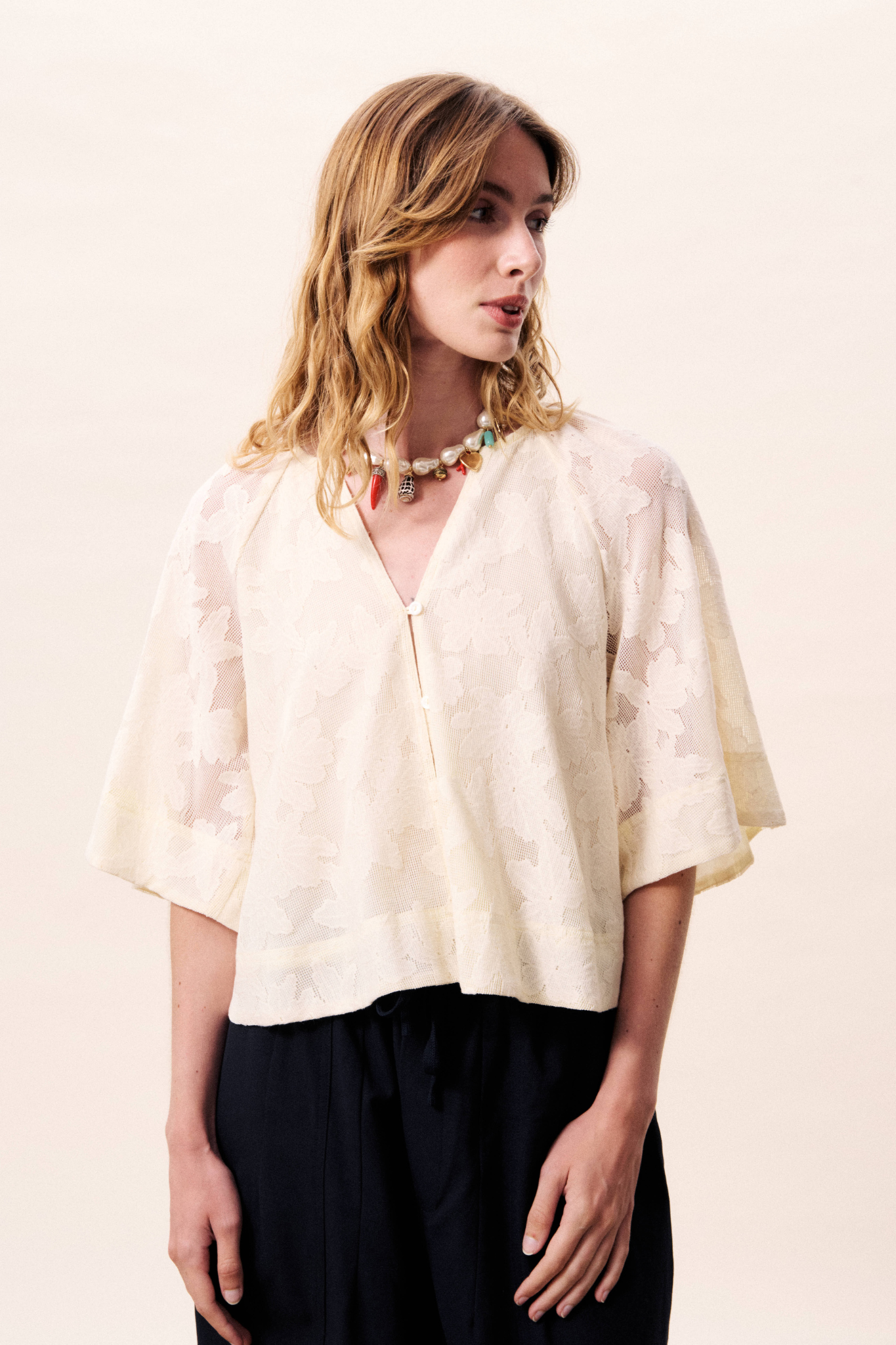 MARESIAS BLOUSE - CREAM