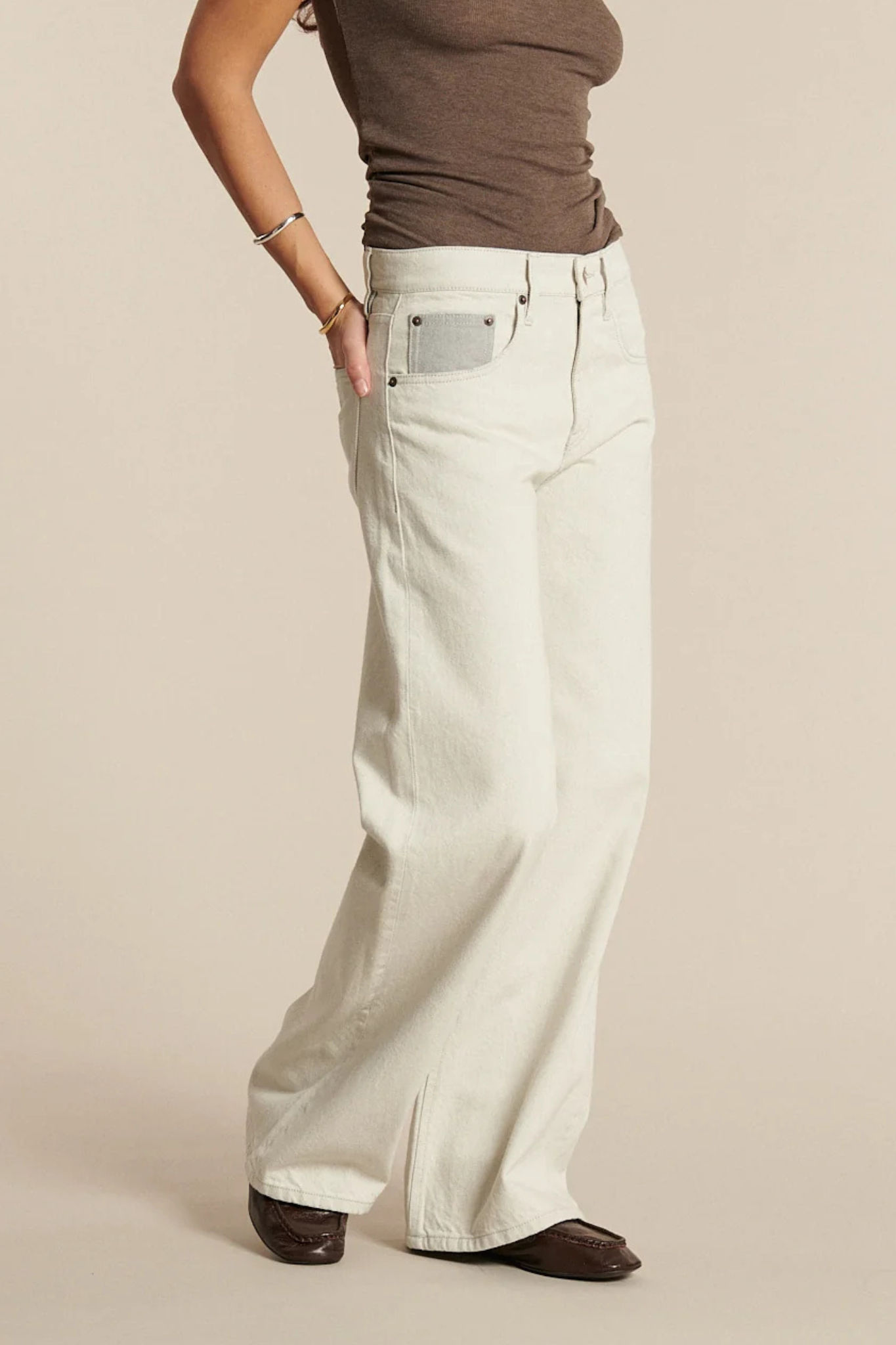 RIVER JEANS - UNDYED GRANIT