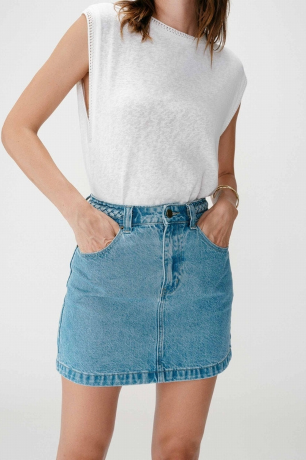 WHITNEY SKIRT JEANS - LIGHT BLUE