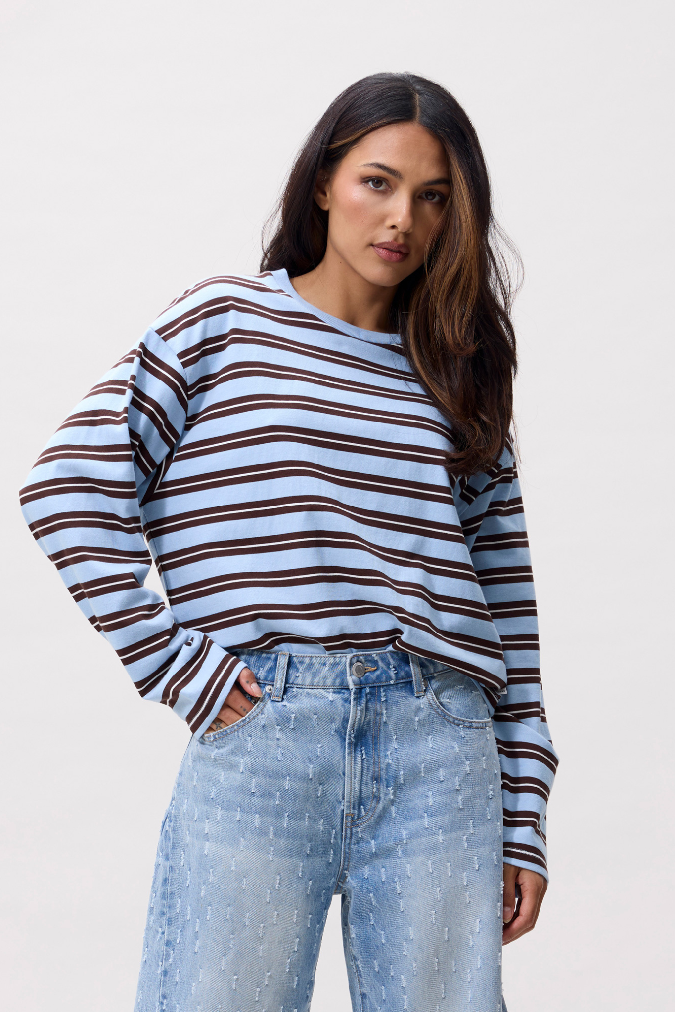 STRIPED LONG SLEEVE - AIR
