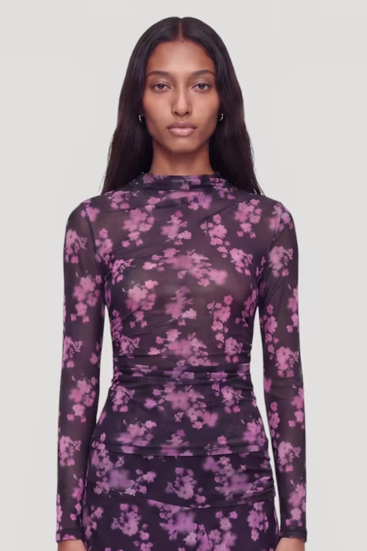 VELORIA LONGSLEEVE - PINK FLOWER