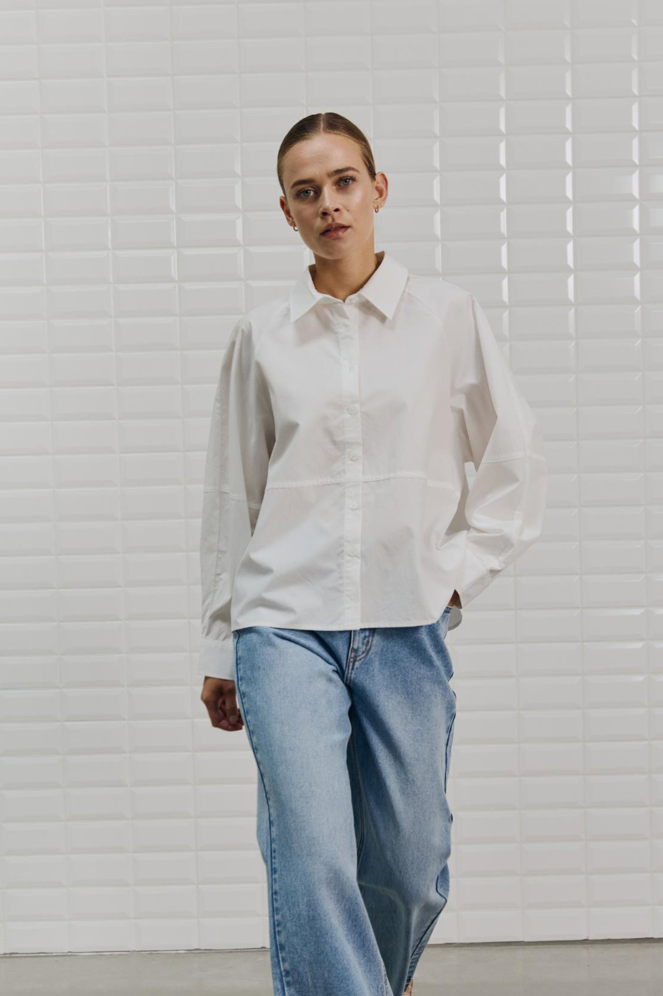 REBECCA LS SHIRT - WHITE