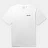 Daily Paper white tshirt with logo in black. Front flatlay view