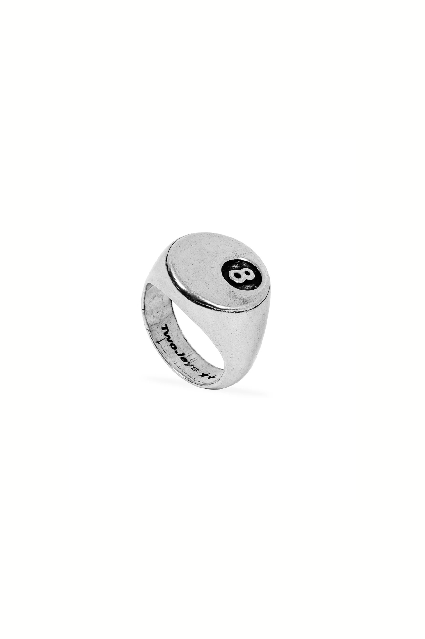 8 BALL RING - SILVER