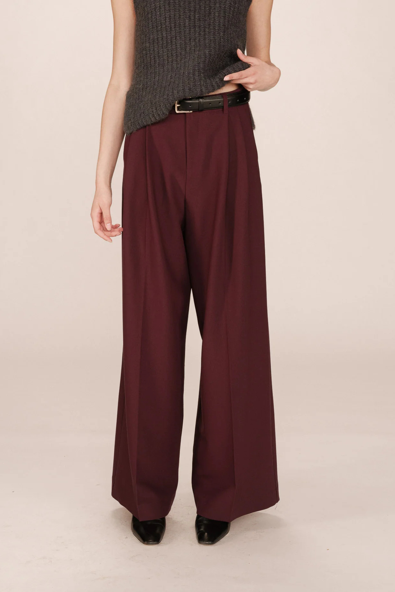 STORY PANTS - BORDEAUX
