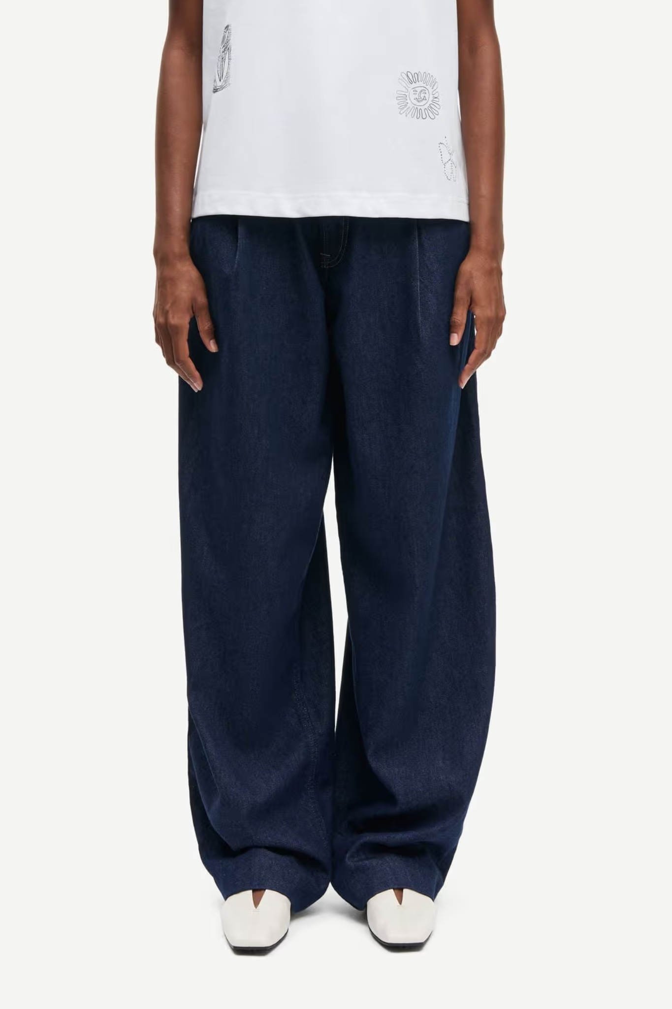 HARPER PLEAT JEANS - SOFTDENIM