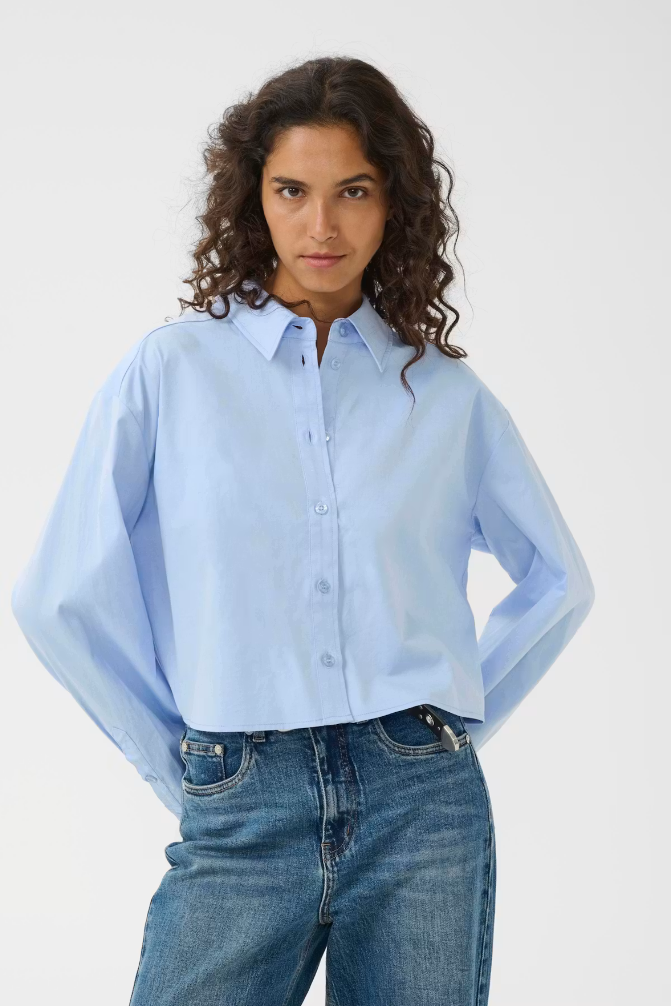 YORK SHORT SHIRT - CHAMBRAY BLUE MELANGE