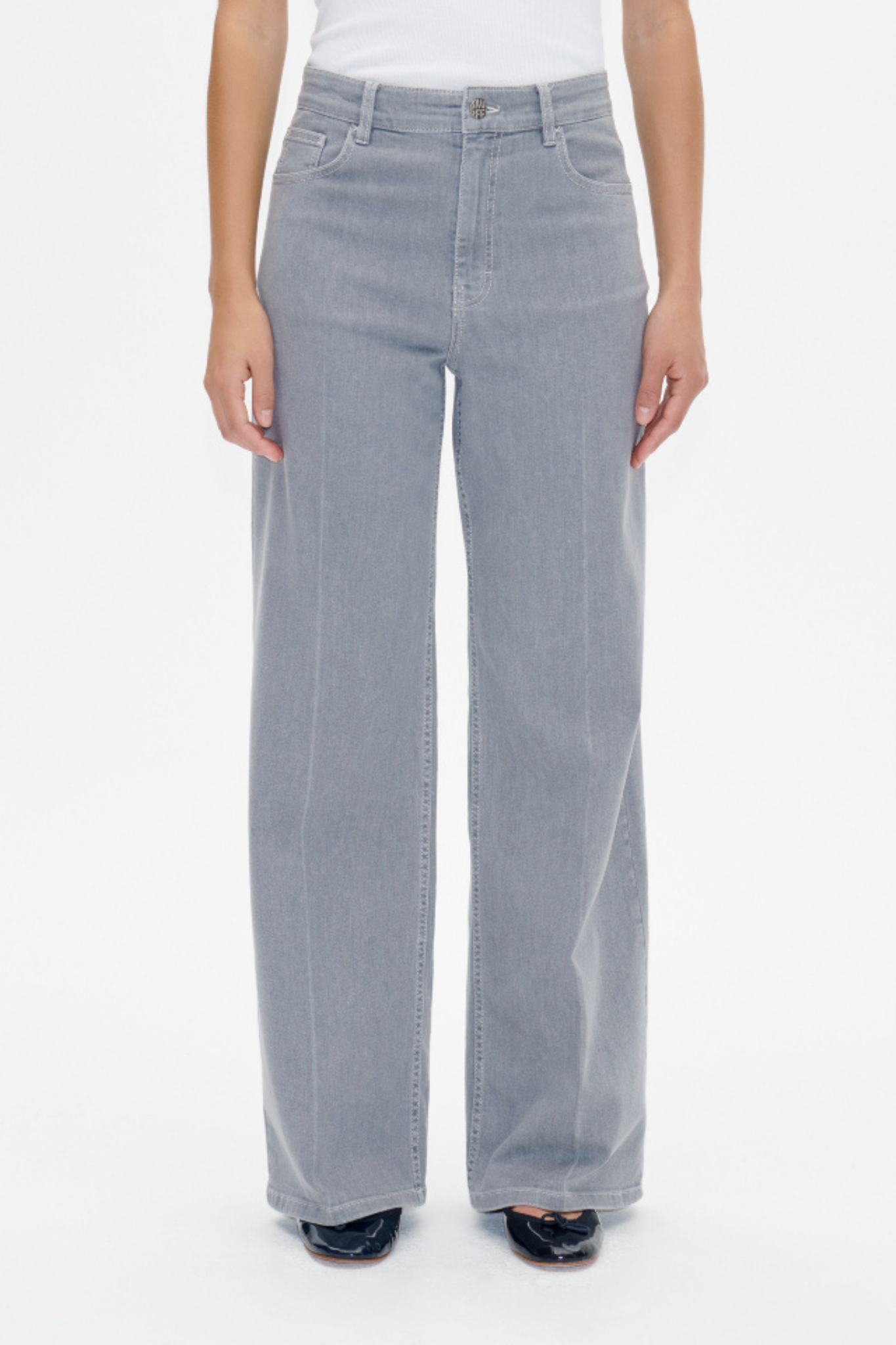 NINI JEANS - GREY WORN OUT DENIM