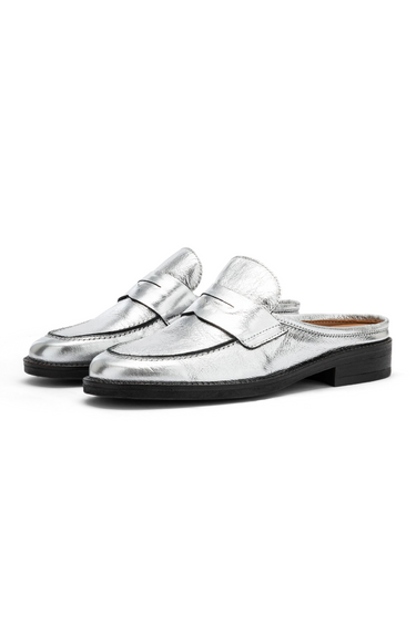 LIBRA SAB LOAFERS - SILVER