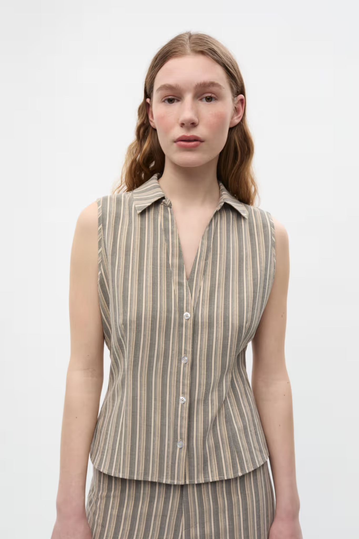 GINEVRA SL SHIRT - FRNCH ILLUSION STRIPE