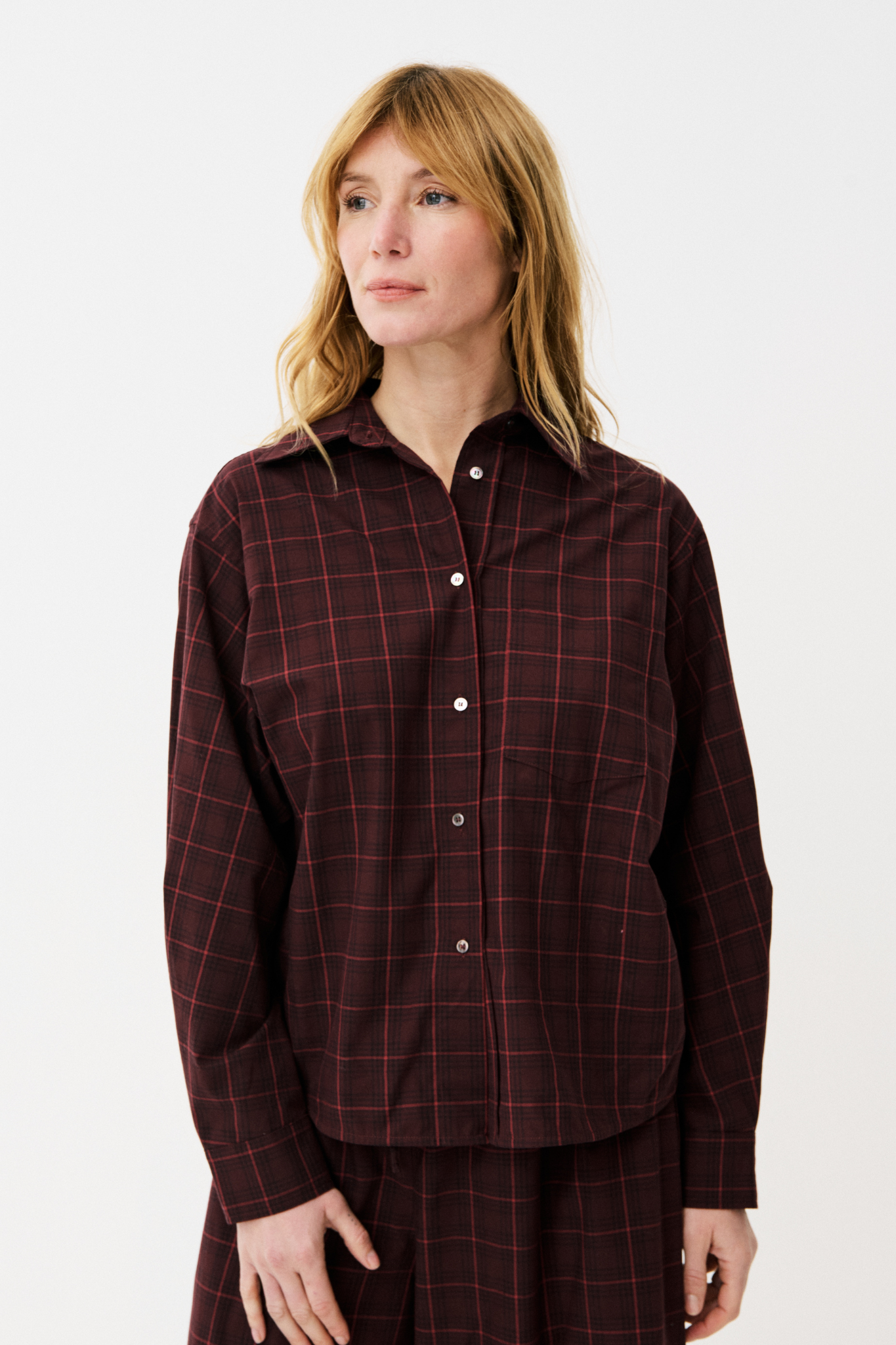 CHAIMAE SHIRT - BORDEAUX
