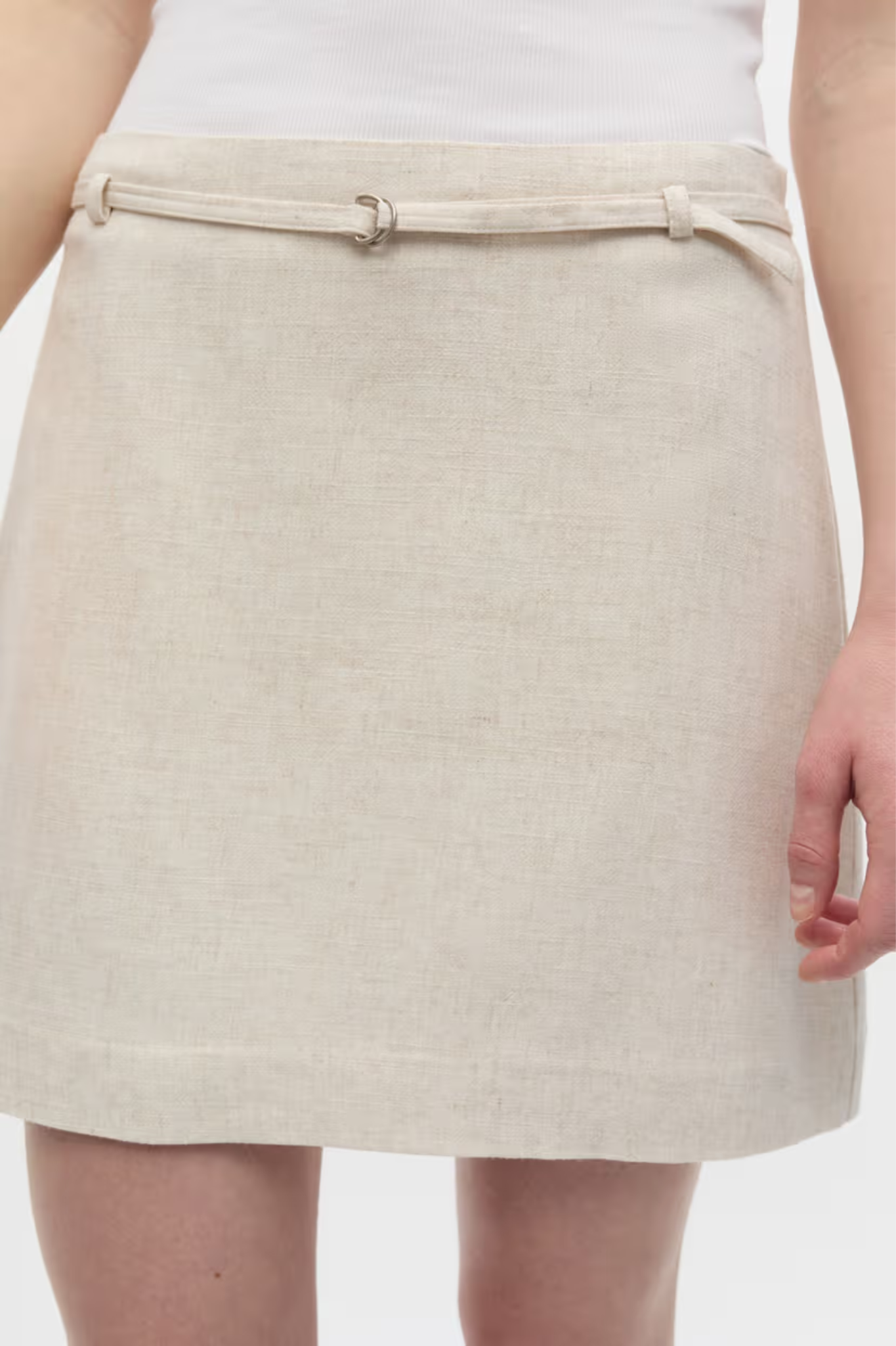 SNAPPIE SKIRT - LIGHT SAND MEL