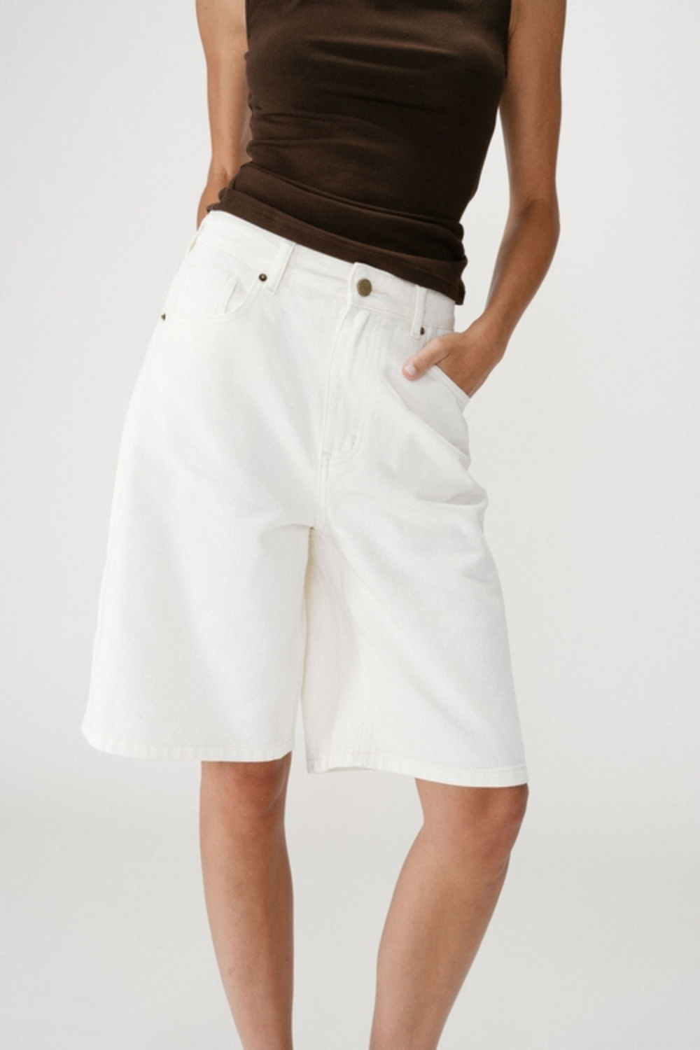 WILL SHORT JEANS - ECRU