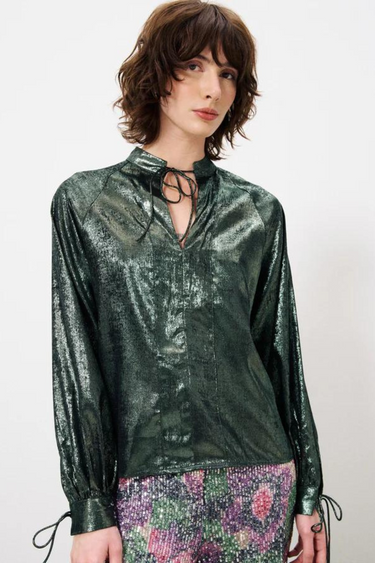 ANDRIJA BLOUSE - VERT FORET