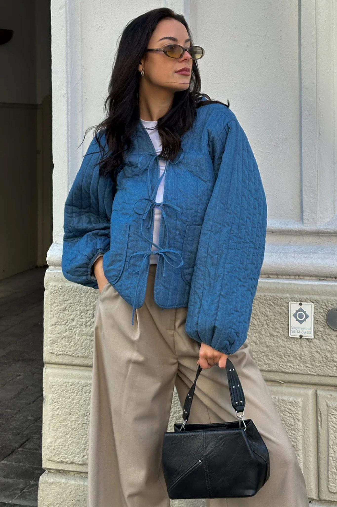 LORI JACKET - CALLA DENIM PRINT