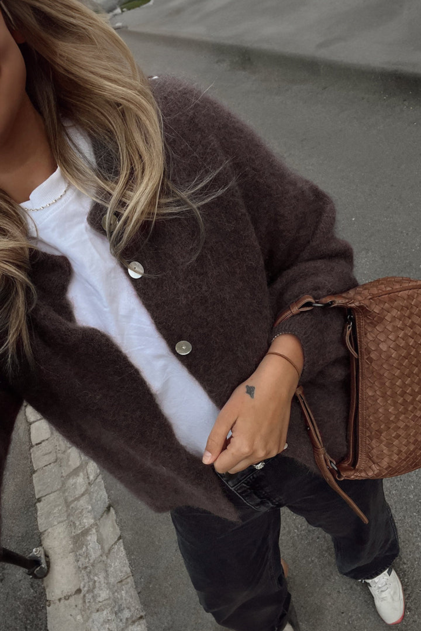 KAE KNIT CARDIGAN - CHOCOLATE