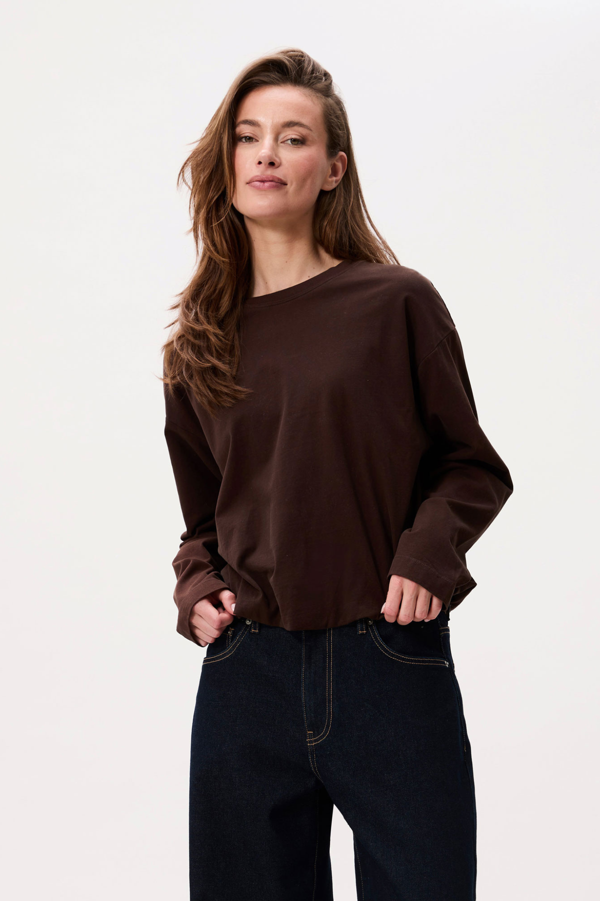 TUCK IN LONG SLEEVE - DARK CACAO