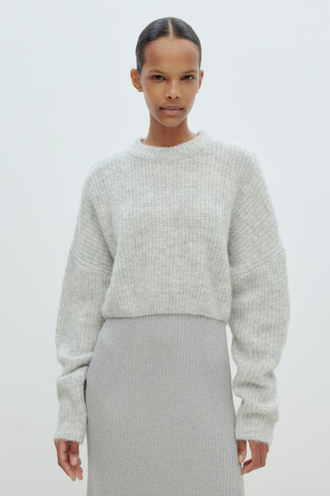 YELLA JUMPER - GREY MELANGE