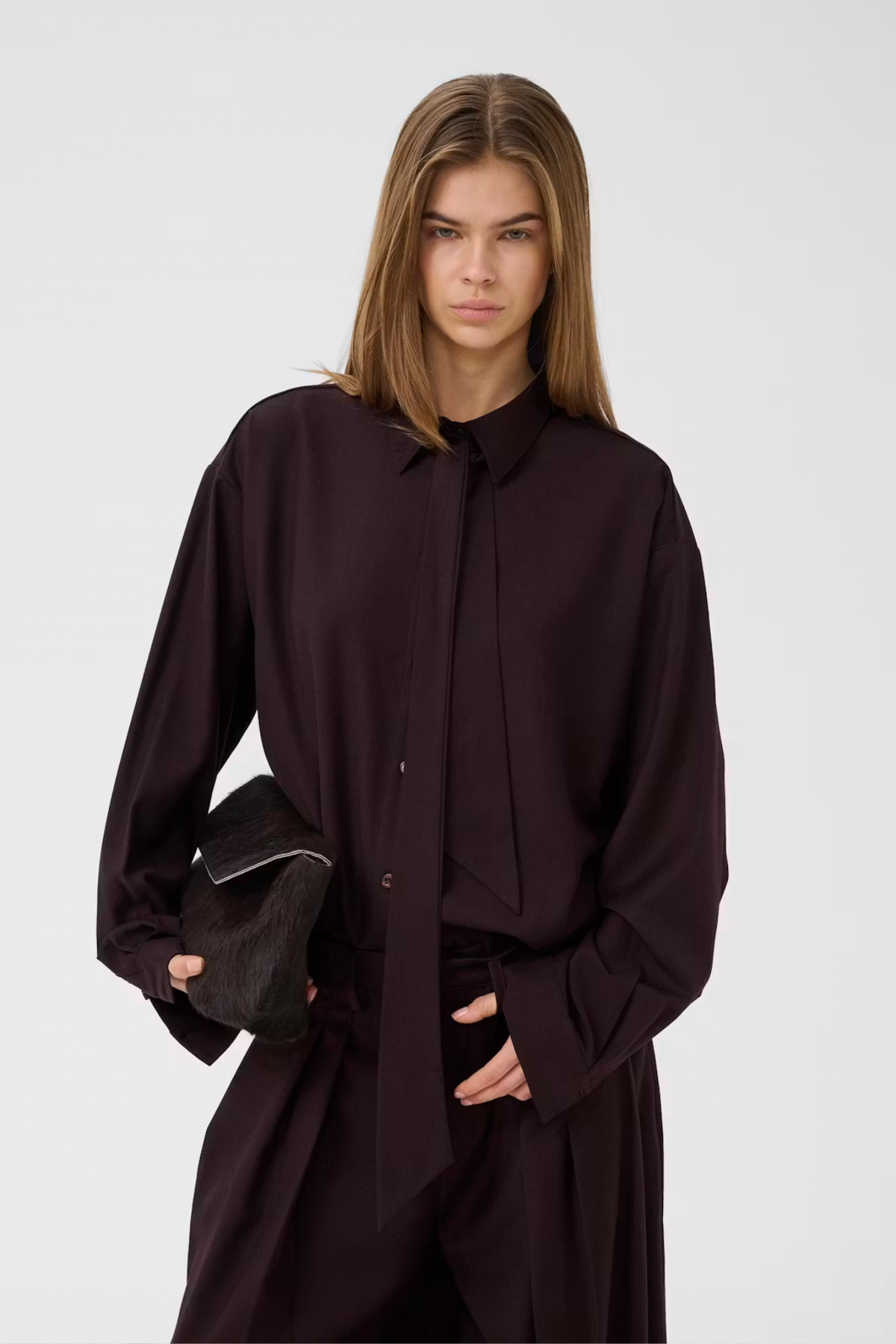 SCHANY SHIRT - DEEP PLUM