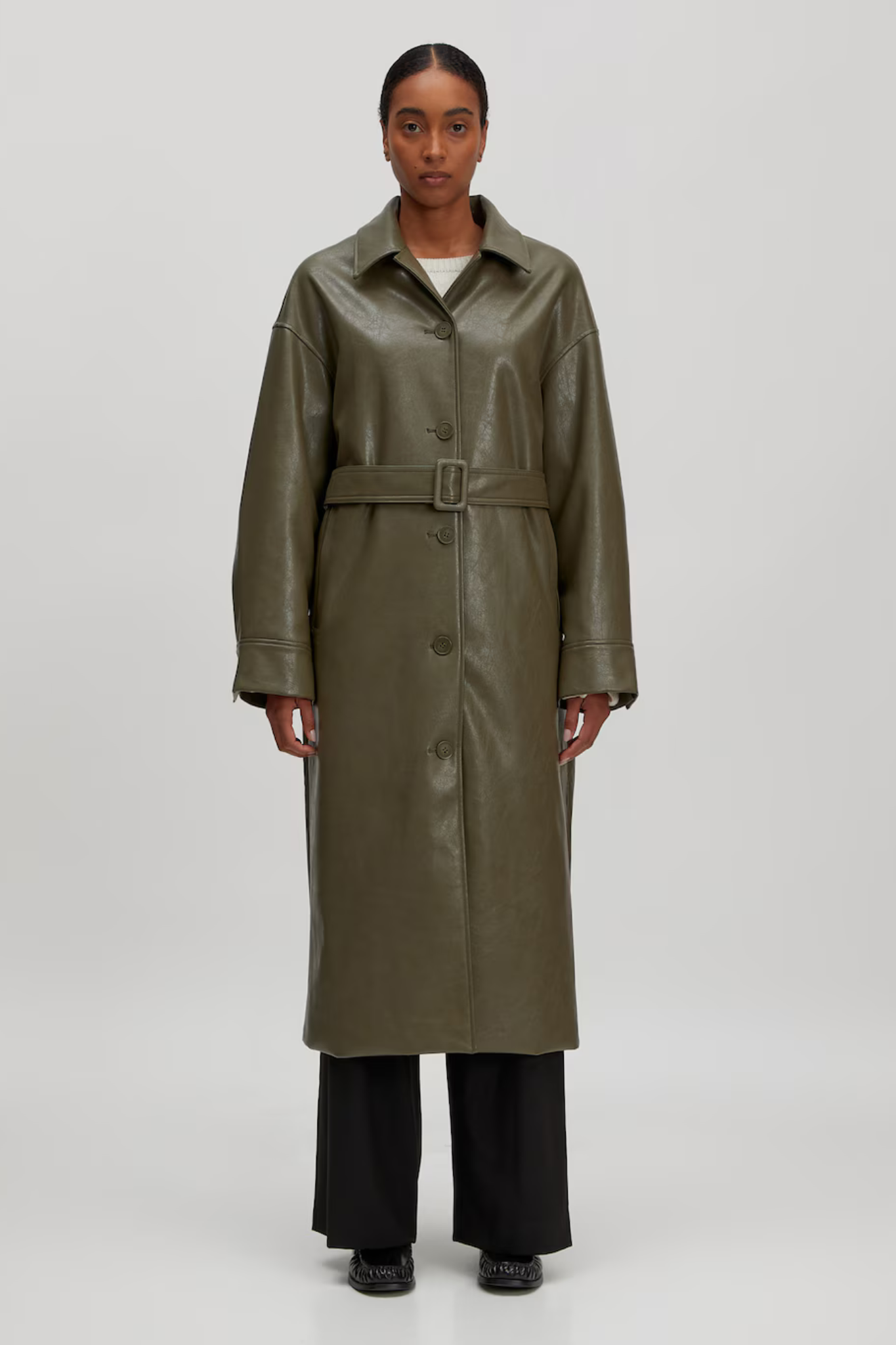 ELEA COAT - GRAPE LEAF