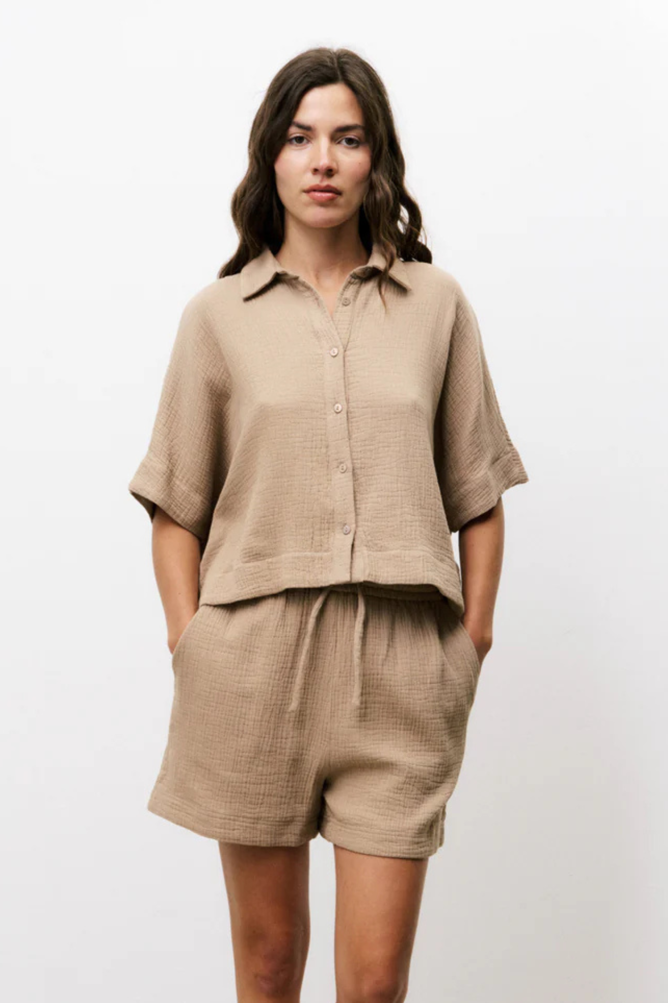 LAHNA SHIRT - BEIGE