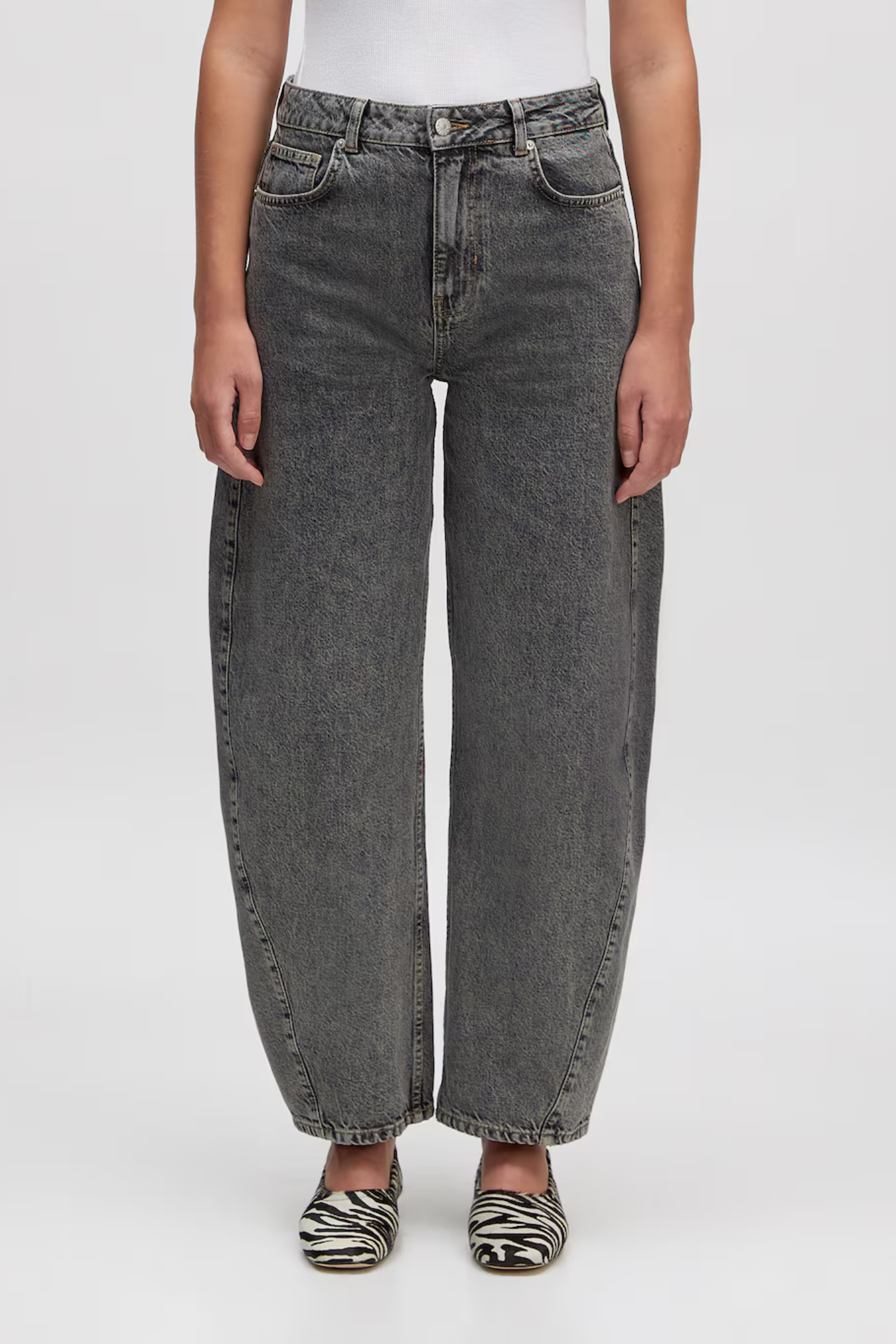 CAMILLA DENIM PANTS - GREY WASHED