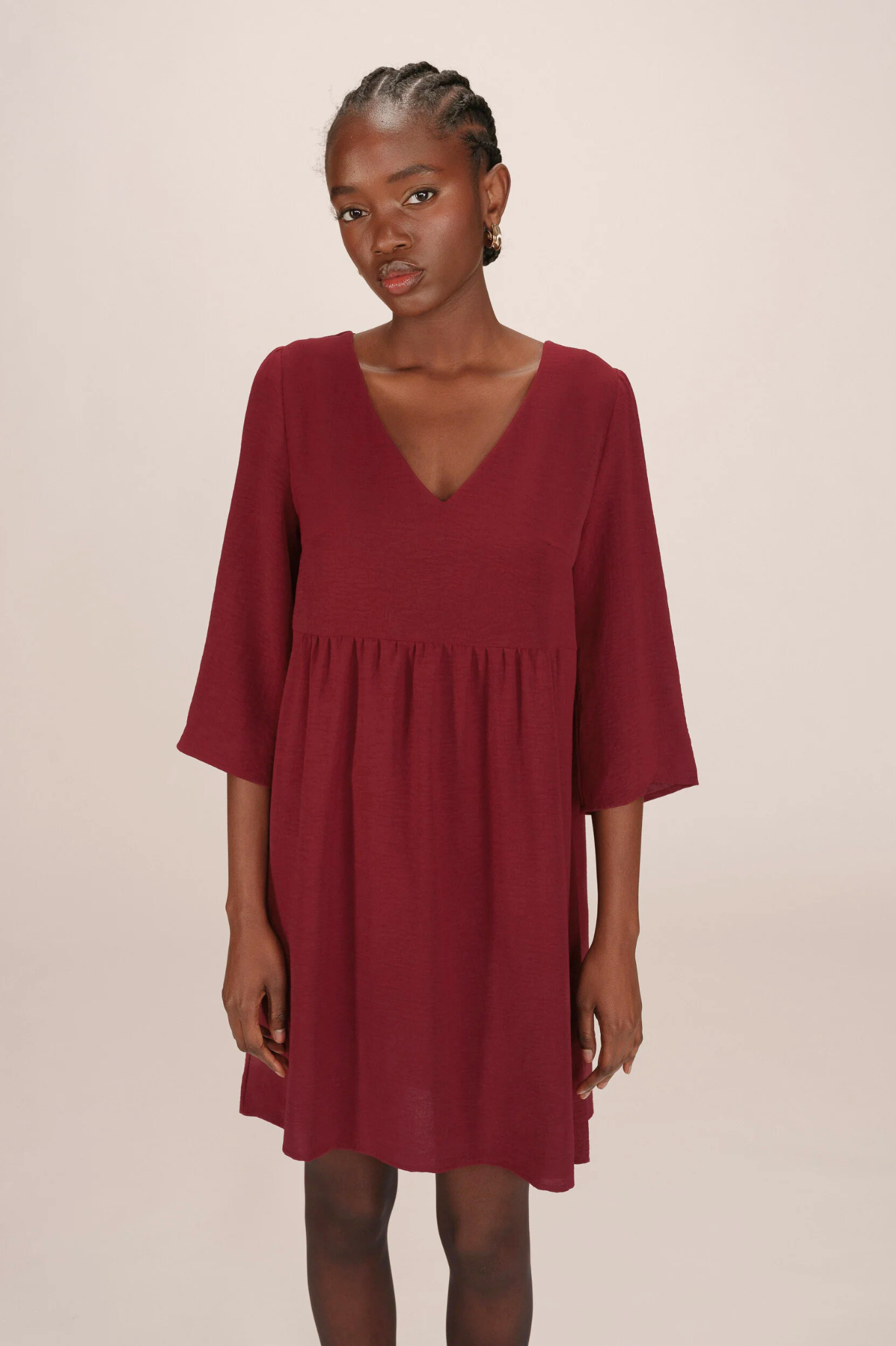 SUSANA DRESS - BORDEAUX