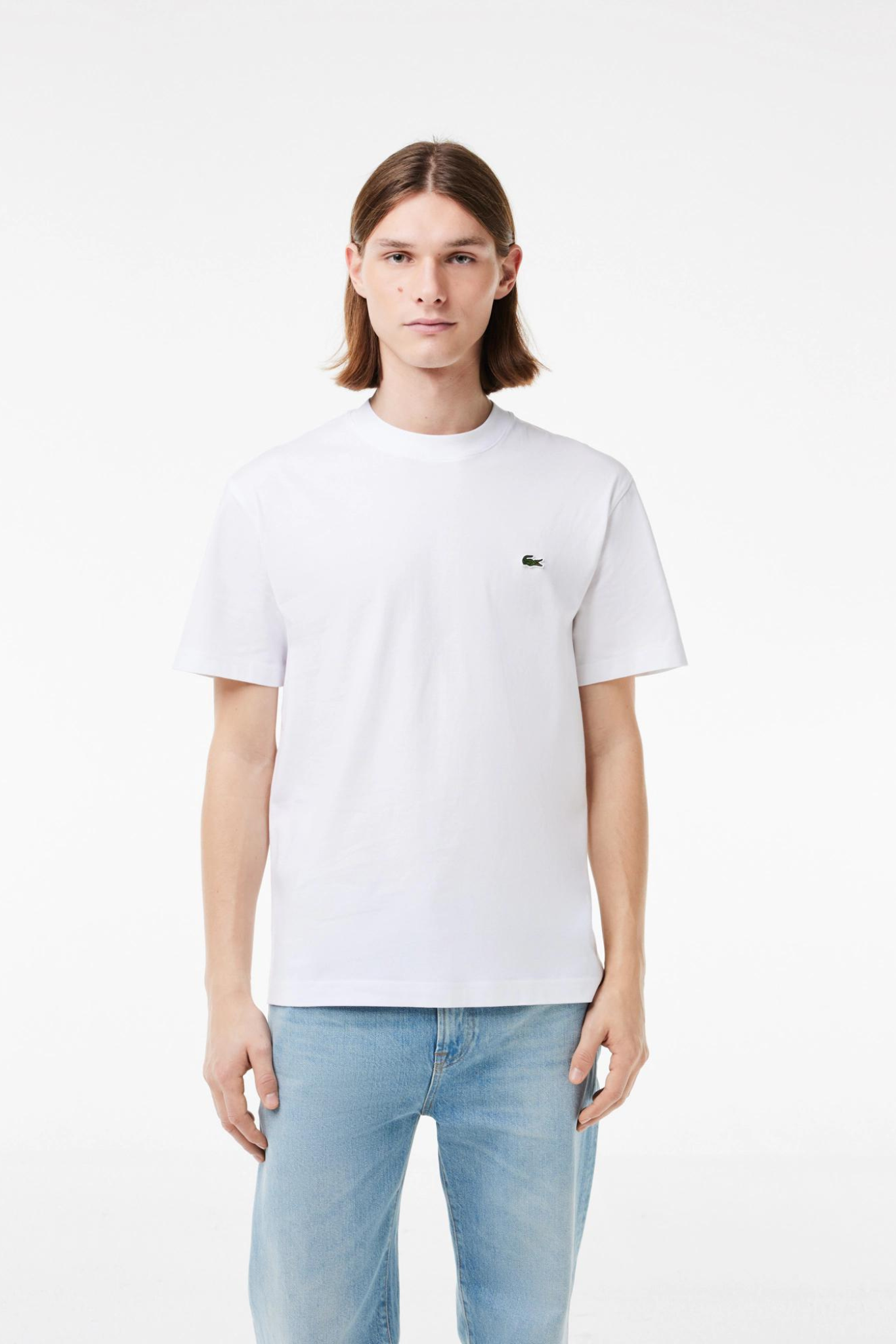 CLASSIC FIT COTTON JERSEY T-SHIRT - WHITE