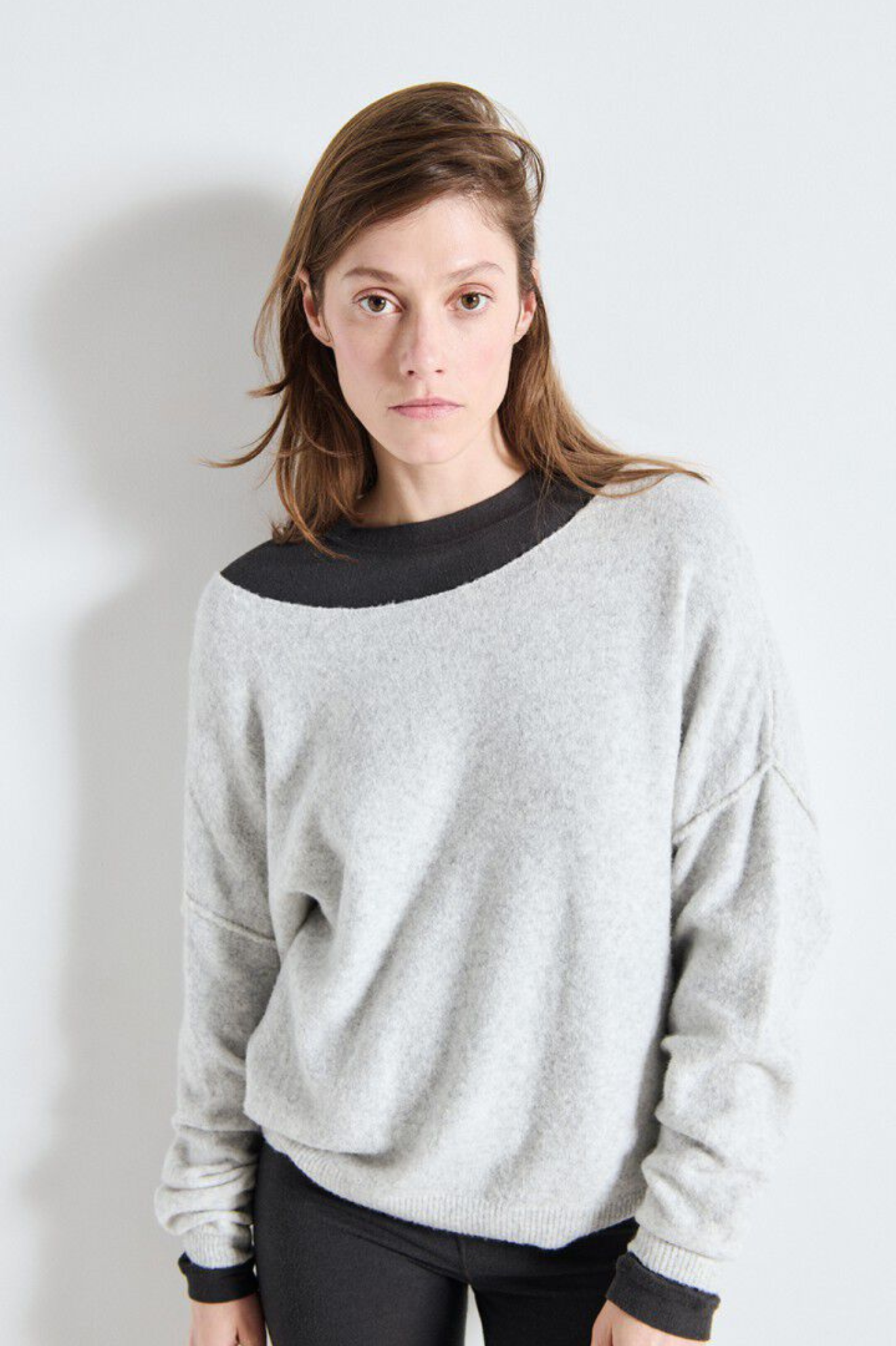 DAMSVILLE SWEATER - HEATHER GREY