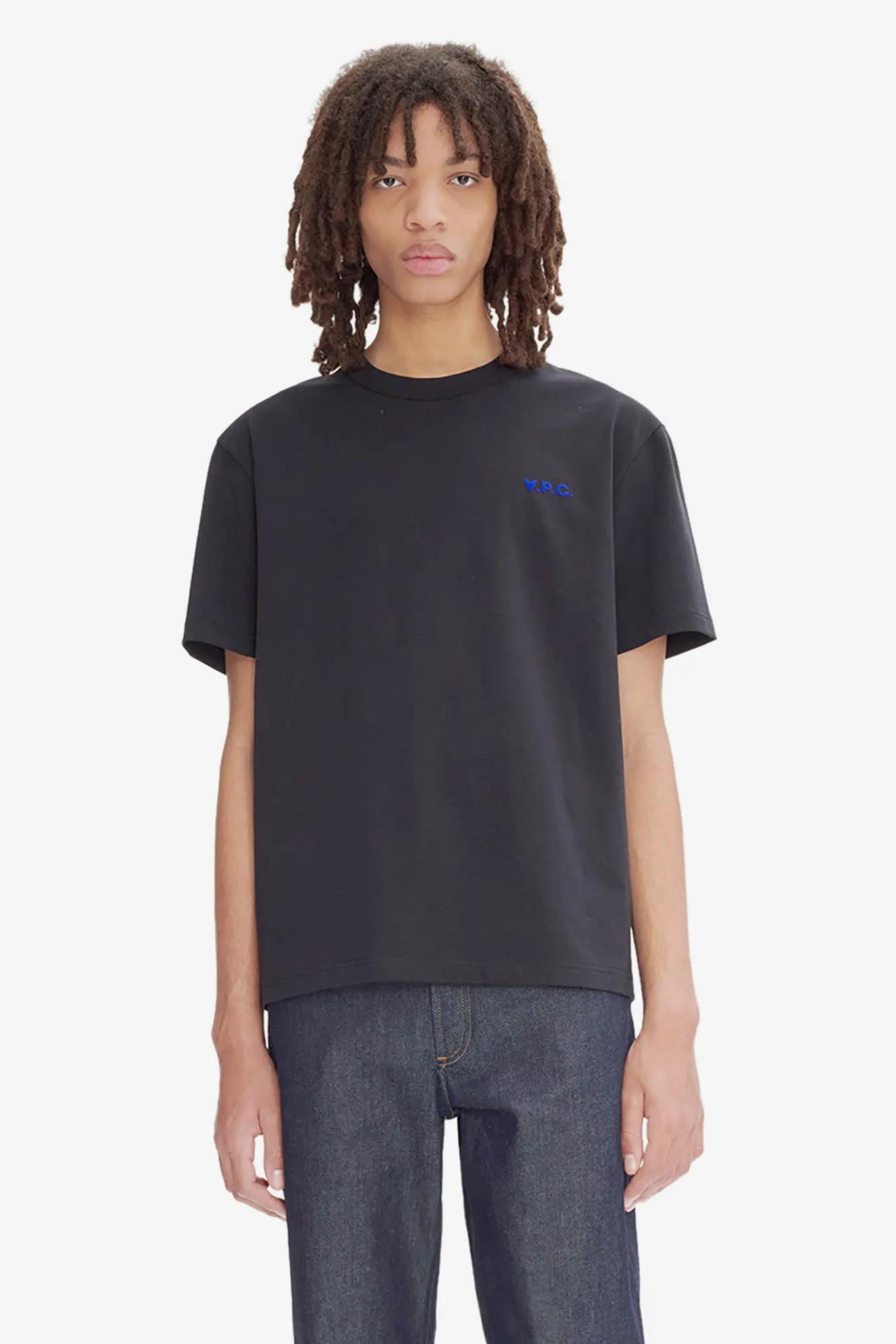 BOXY PETIT VPC T-SHIRT - NOIR/BLEU