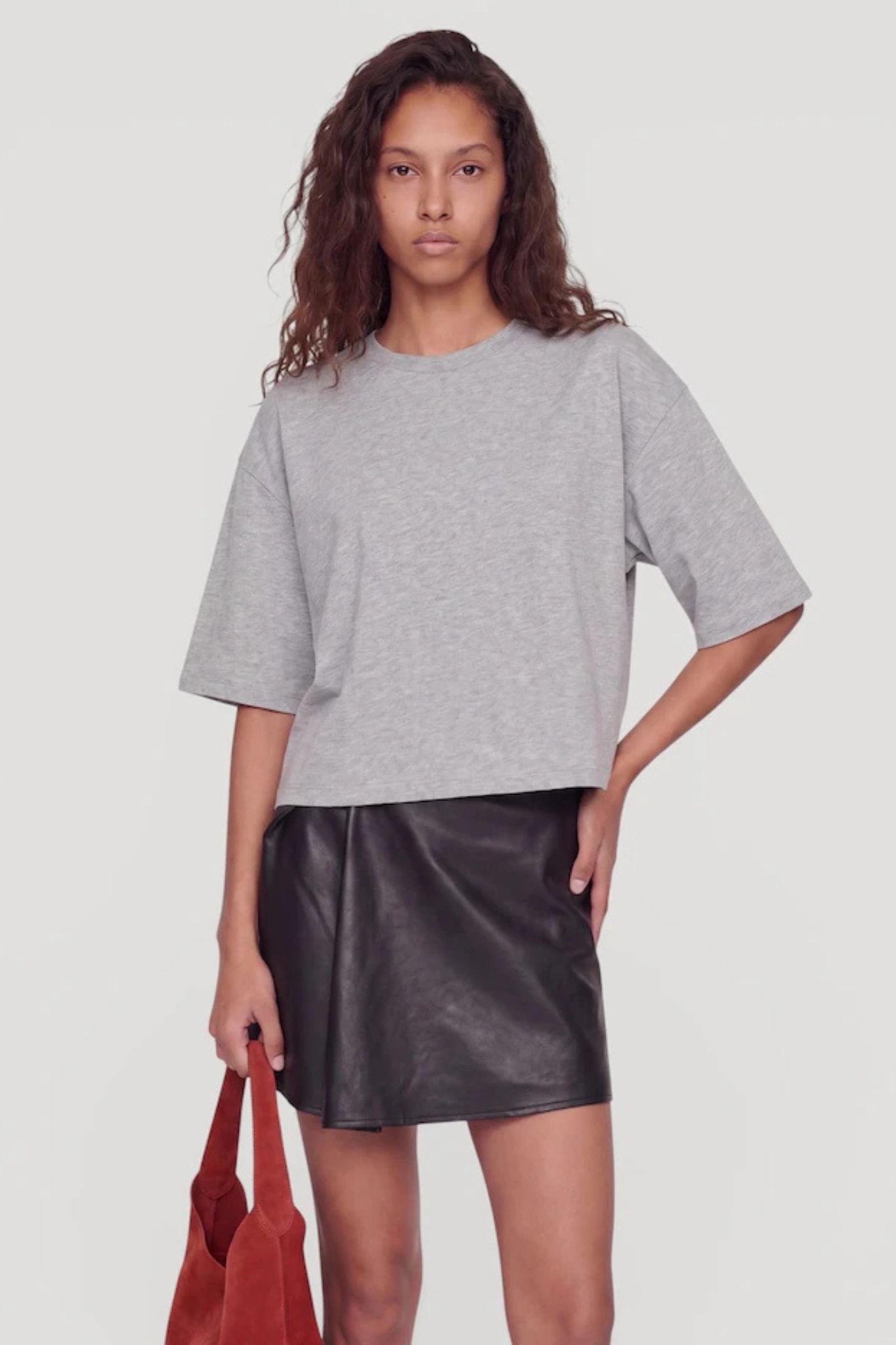 ENZO T-SHIRT - GREY MELANGE
