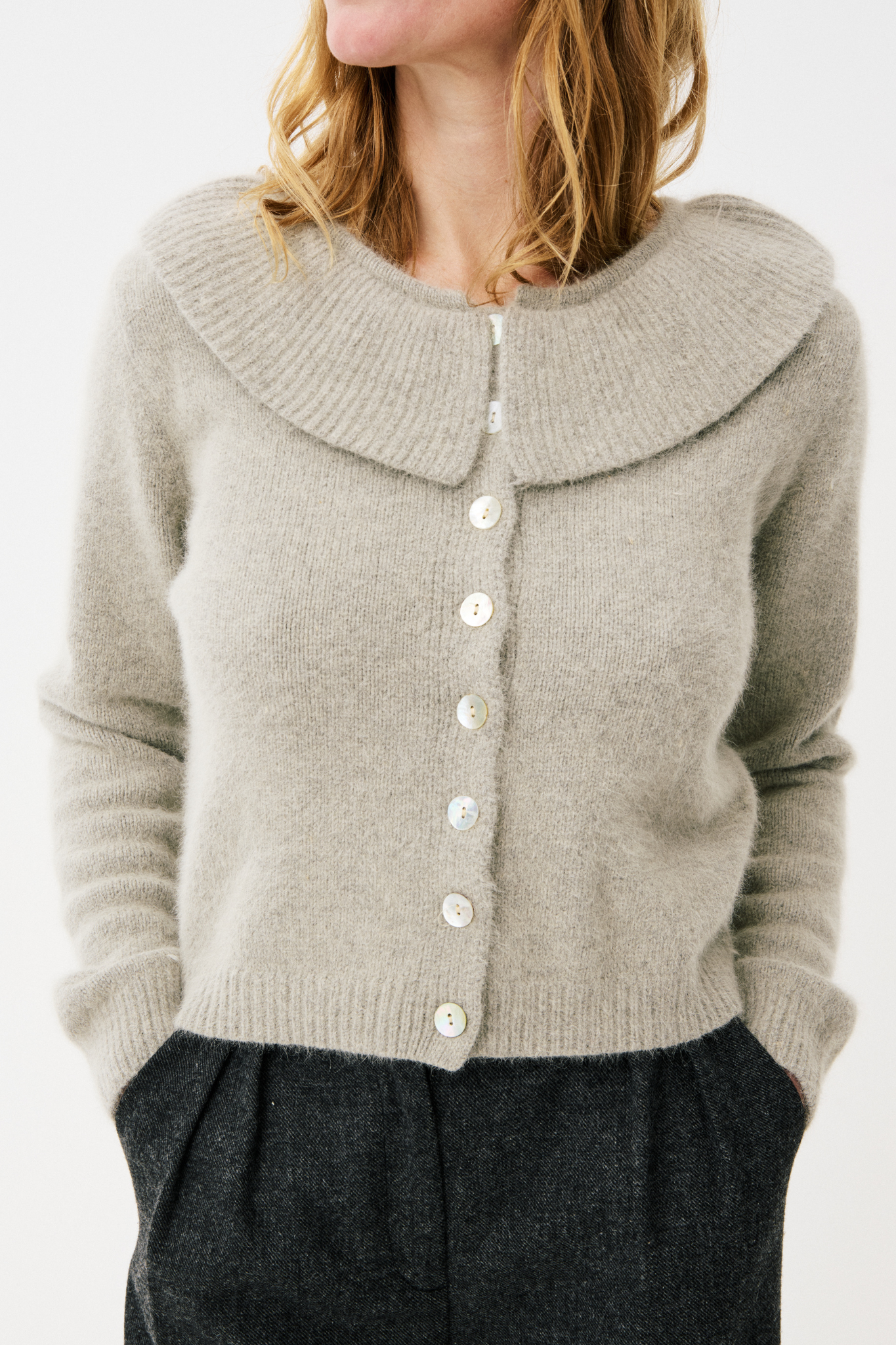 ALINDA CARDIGAN - GREY