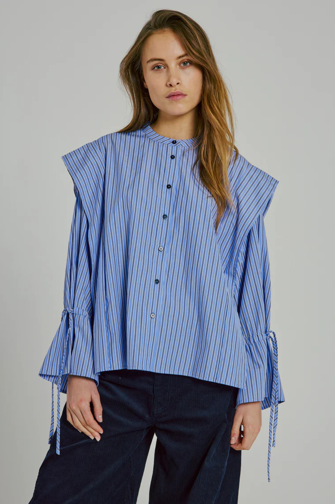 MARION SHIRT - BLUE STRIPE