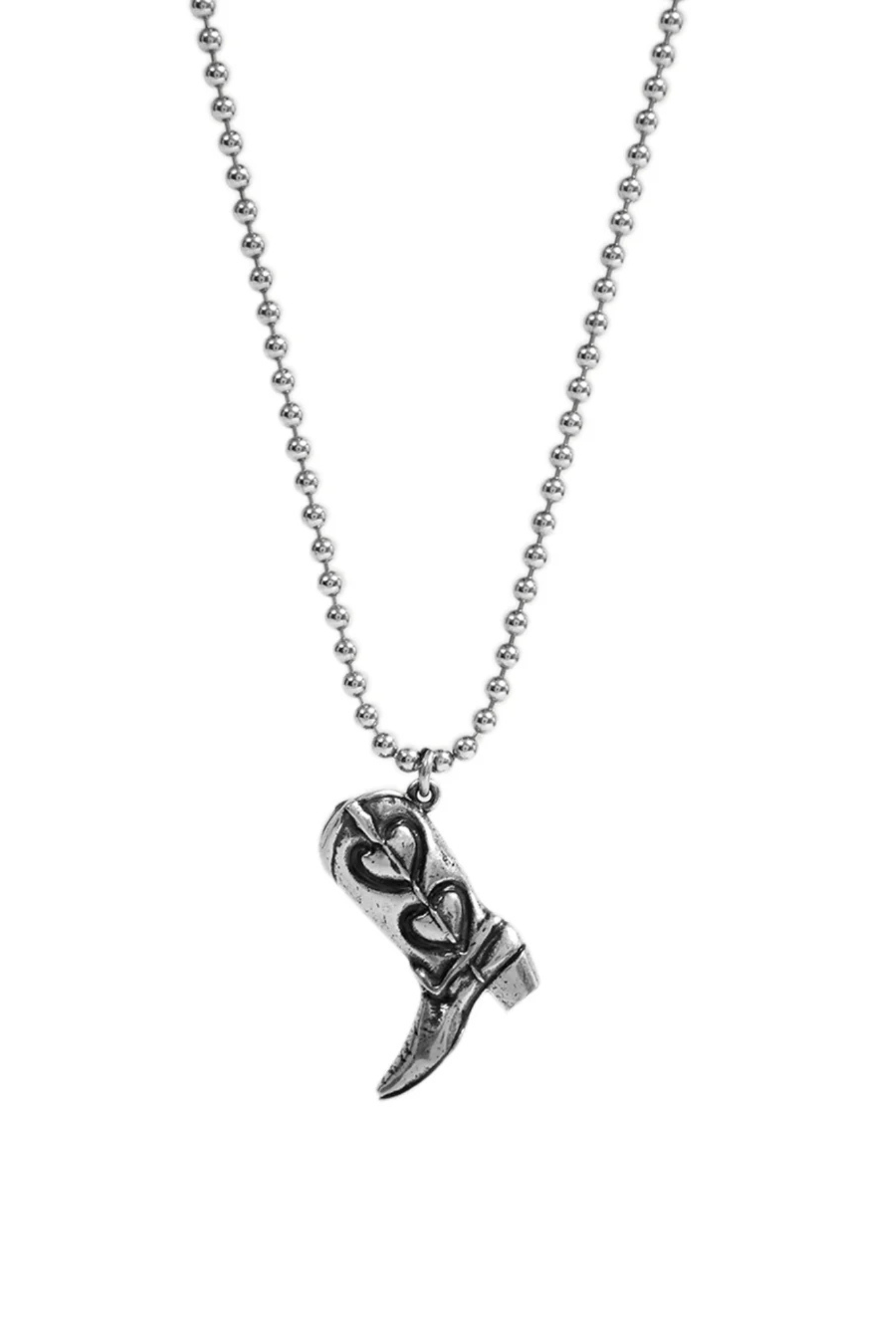 BOOT NECKLACE - SILVER