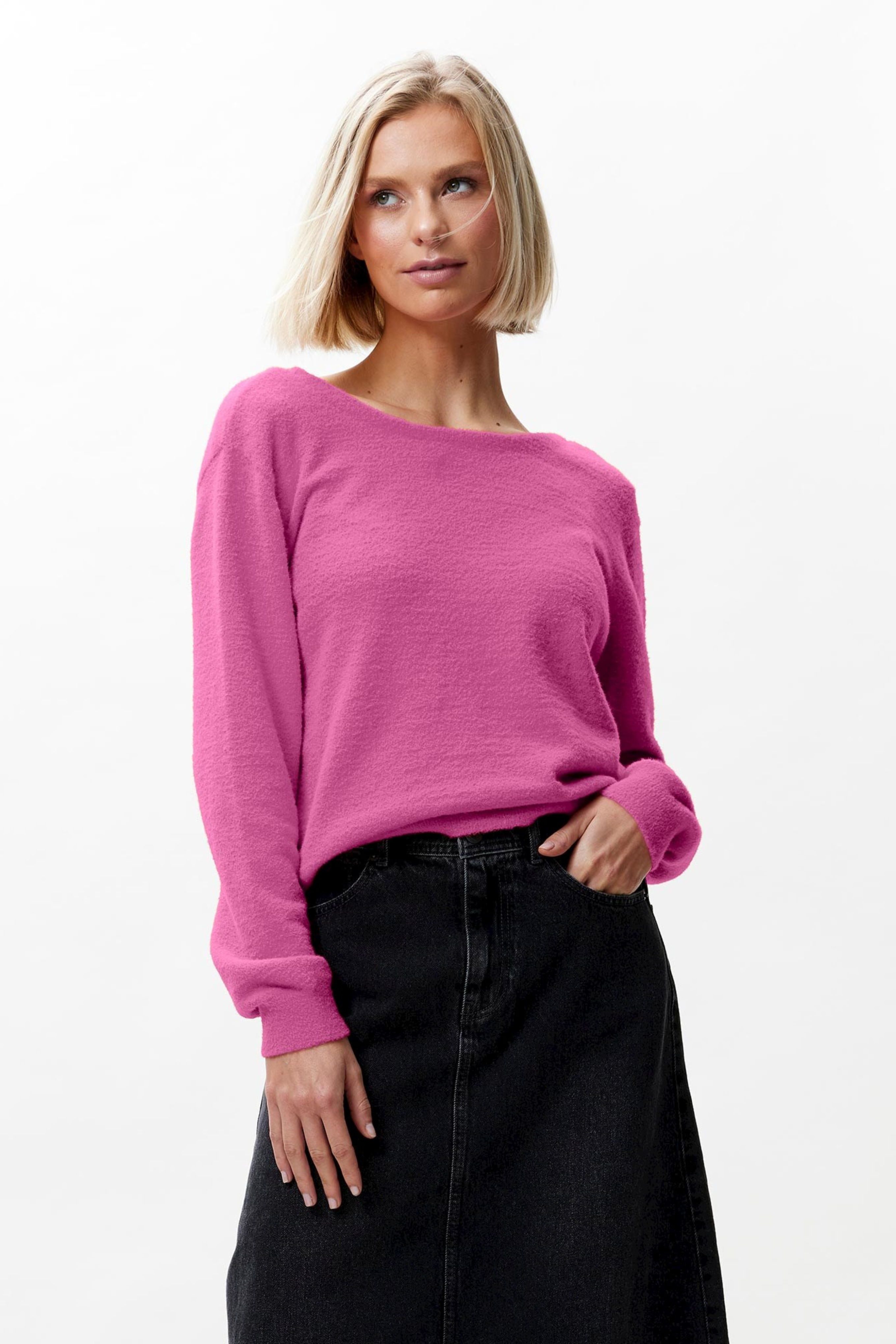 KN LILY SWEATER - SUPER PINK